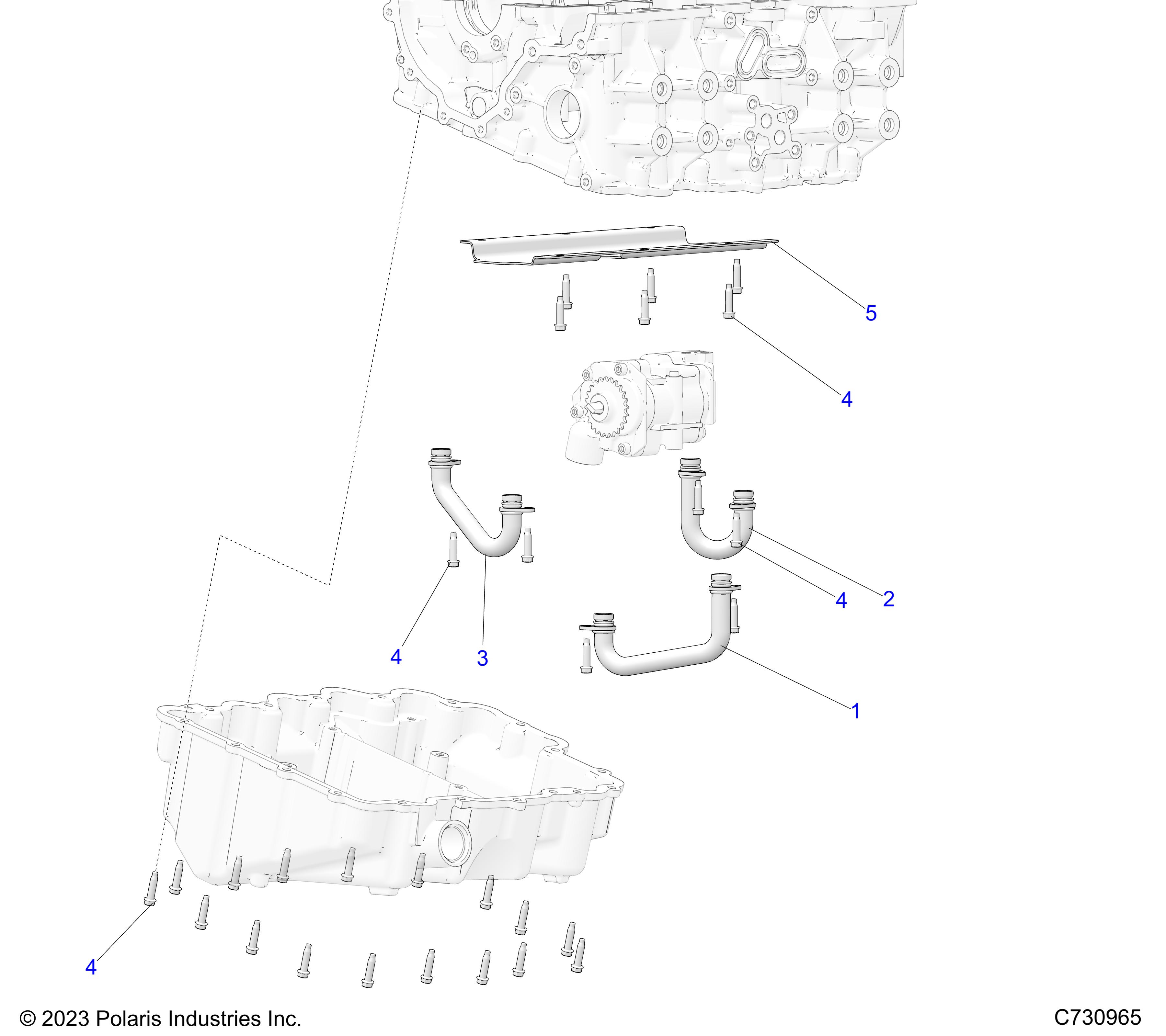 Part Number : 2522745 TUBE-OIL PUMP OUTLET