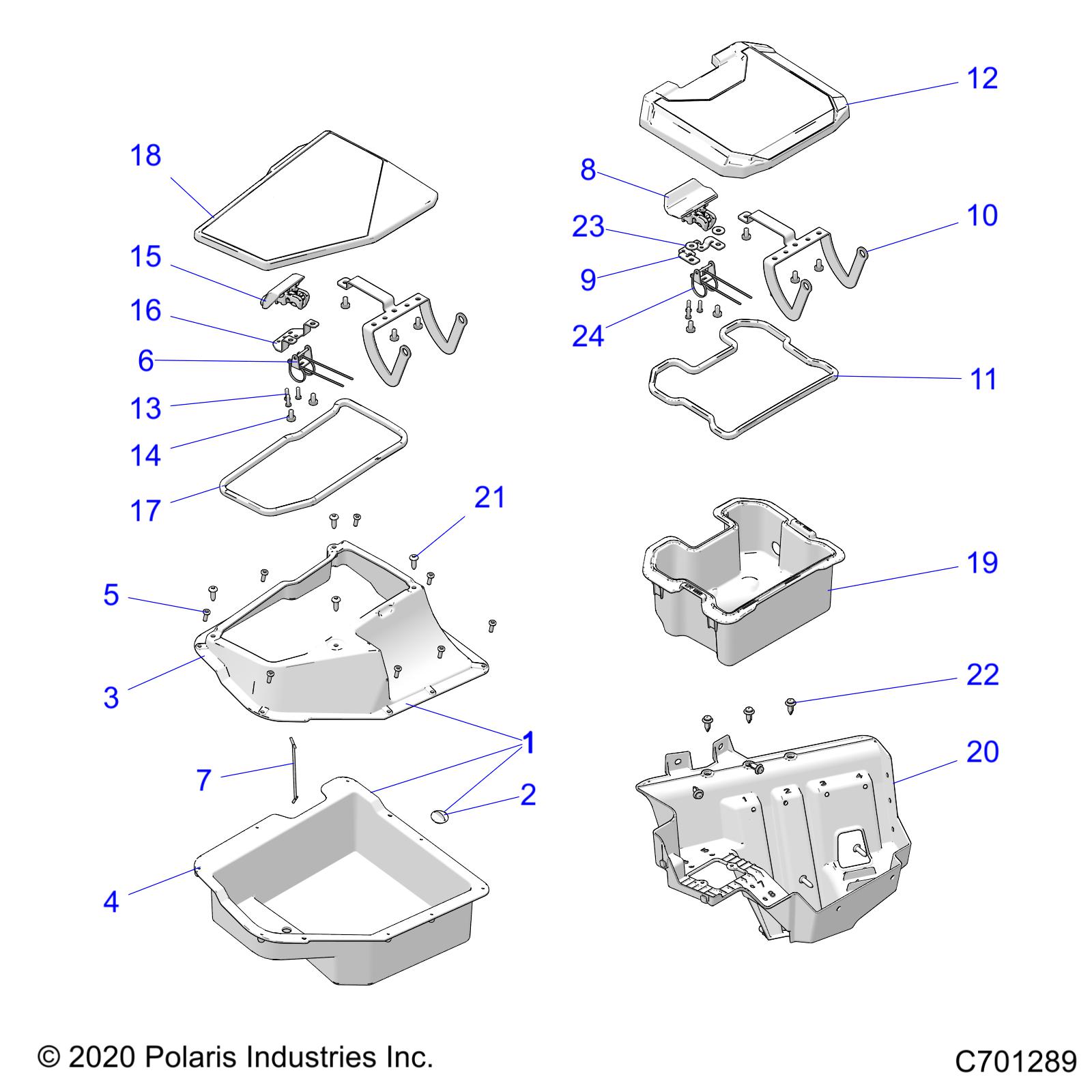 Foto diagrama Polaris que contem a peça 5465071