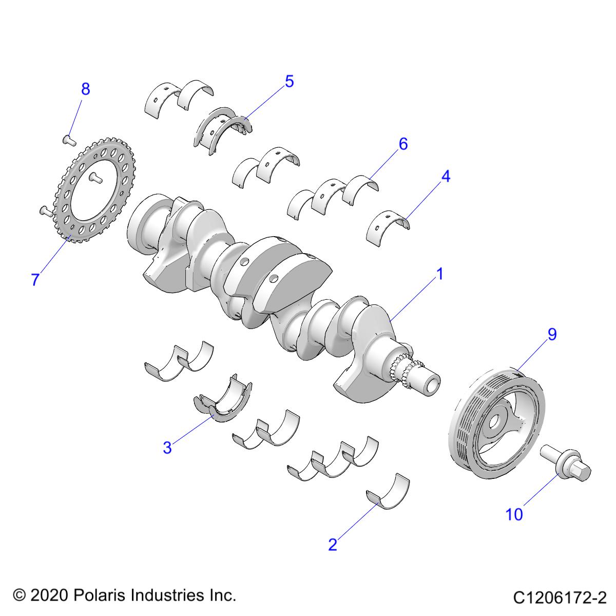 Part Number : 3024307 CRANKSHAFT-MACH