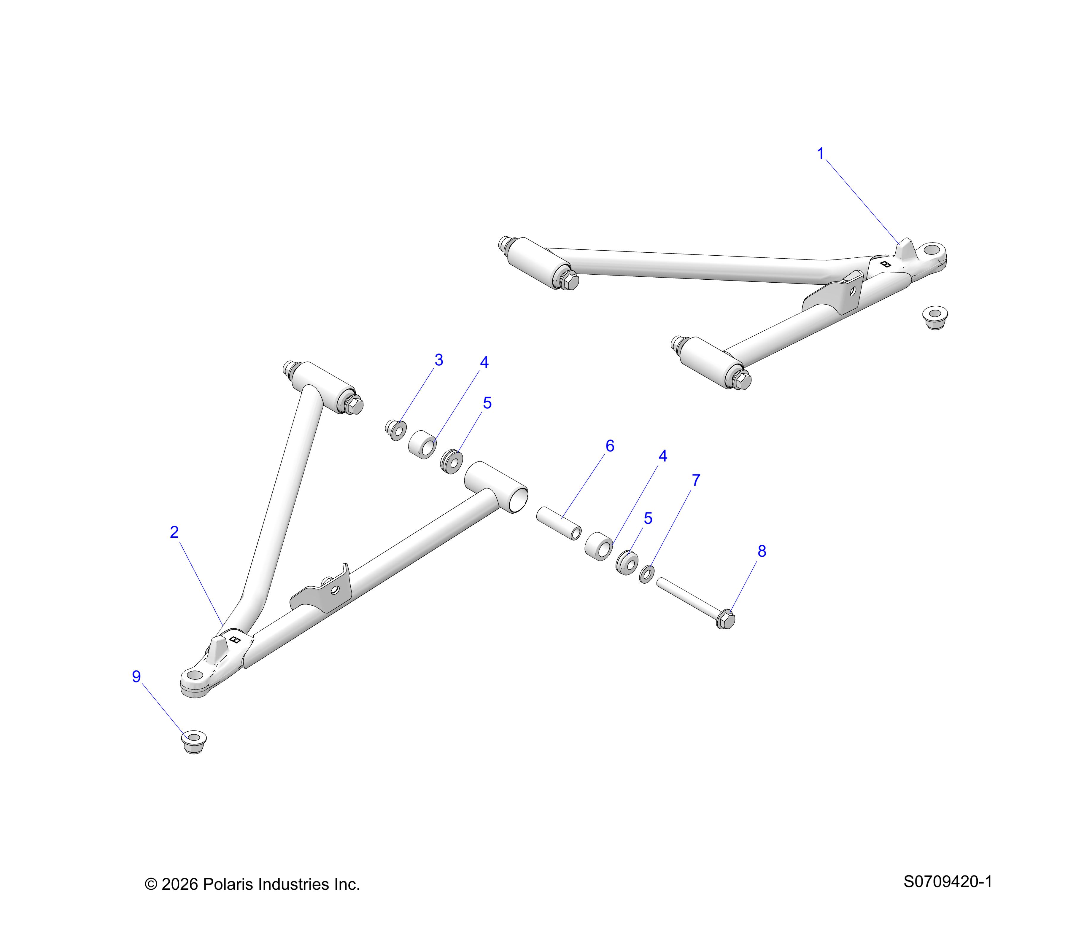 SUSPENSION, FRONT A-ARMS