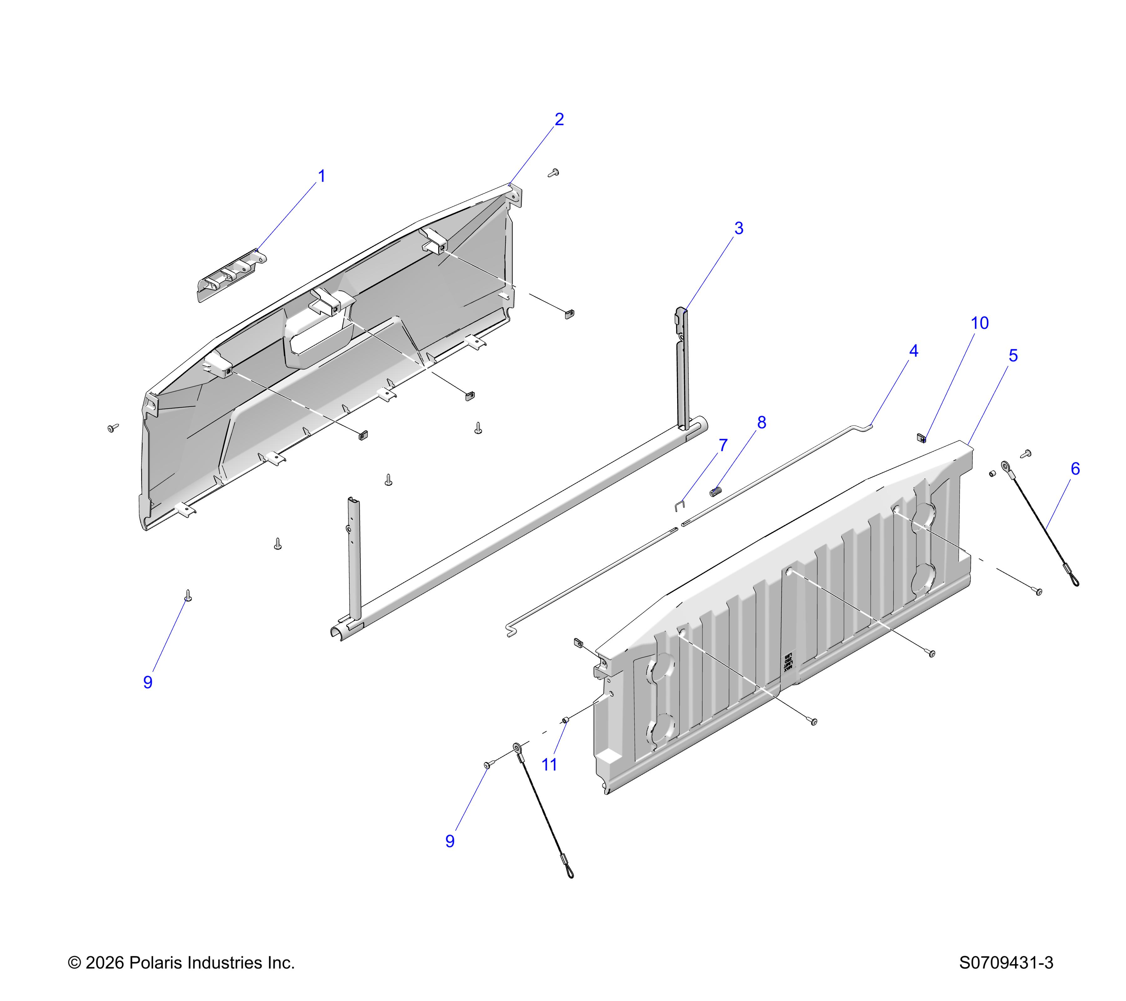 BODY, BOX, TAILGATE ASSEMBLY