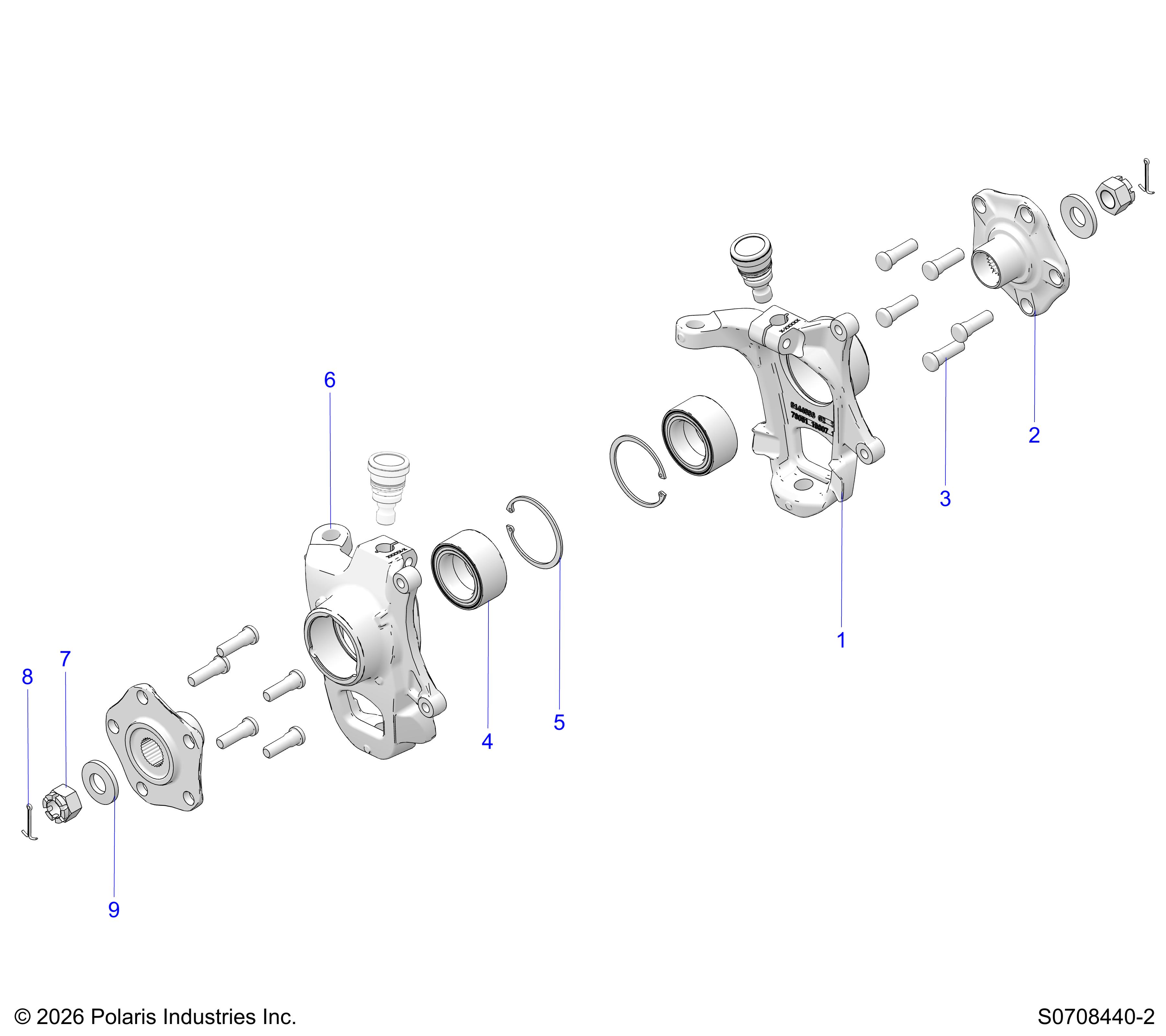 SUSPENSION, FRONT HUB