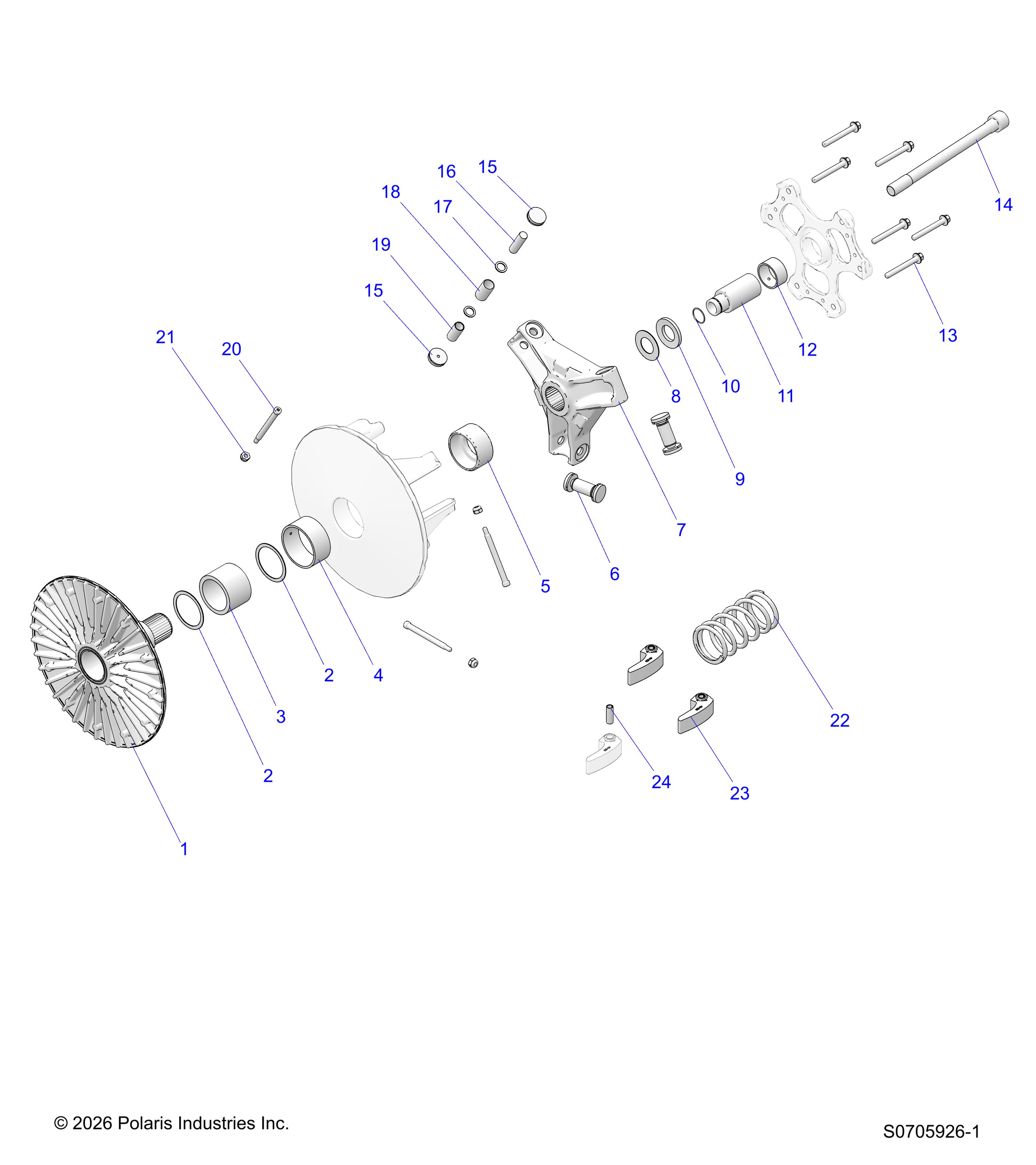DRIVE TRAIN, PRIMARY CLUTCH
