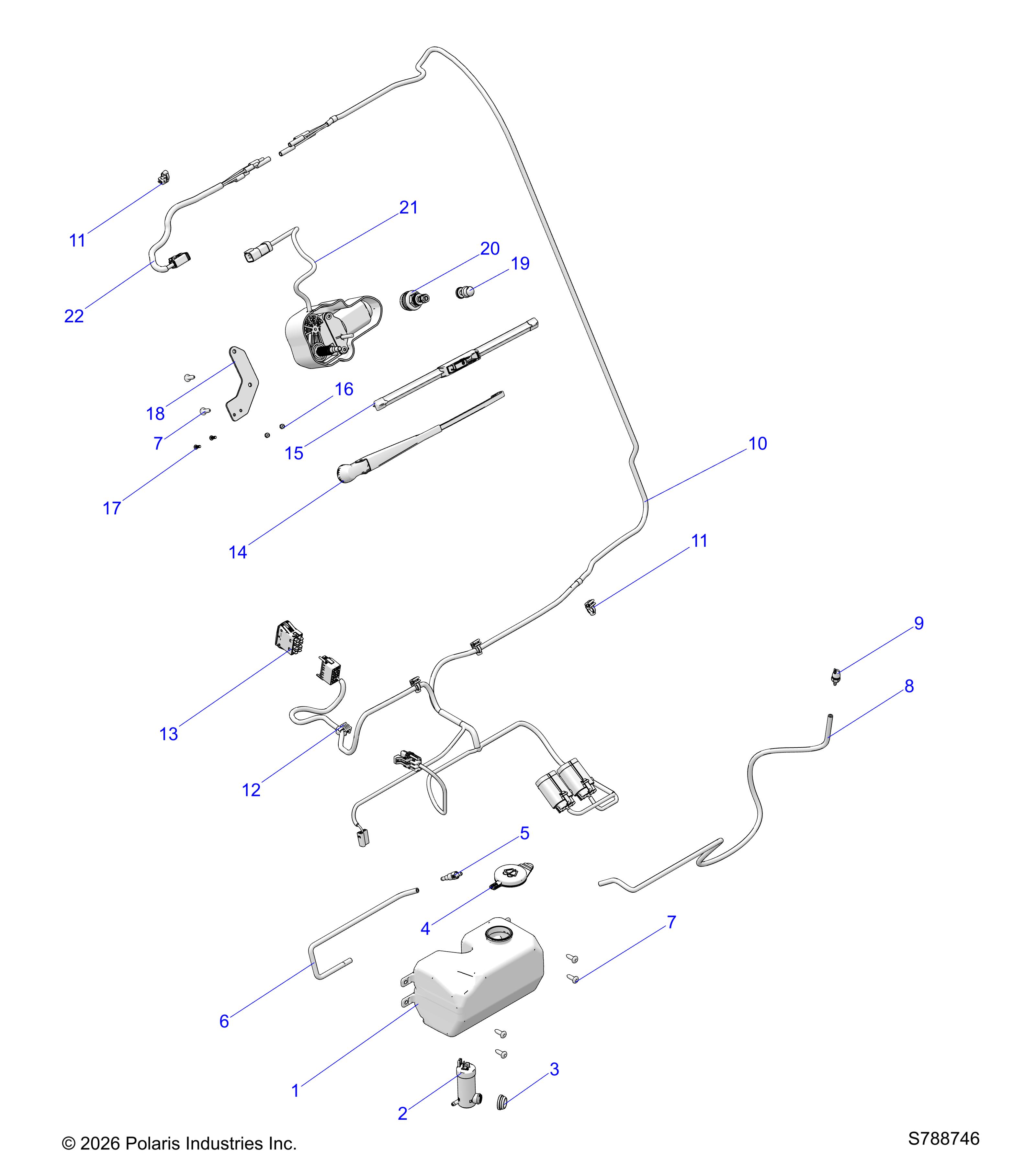 BODY, WATER BOTTLE PUMP ASSEMBLY & WIPER KIT