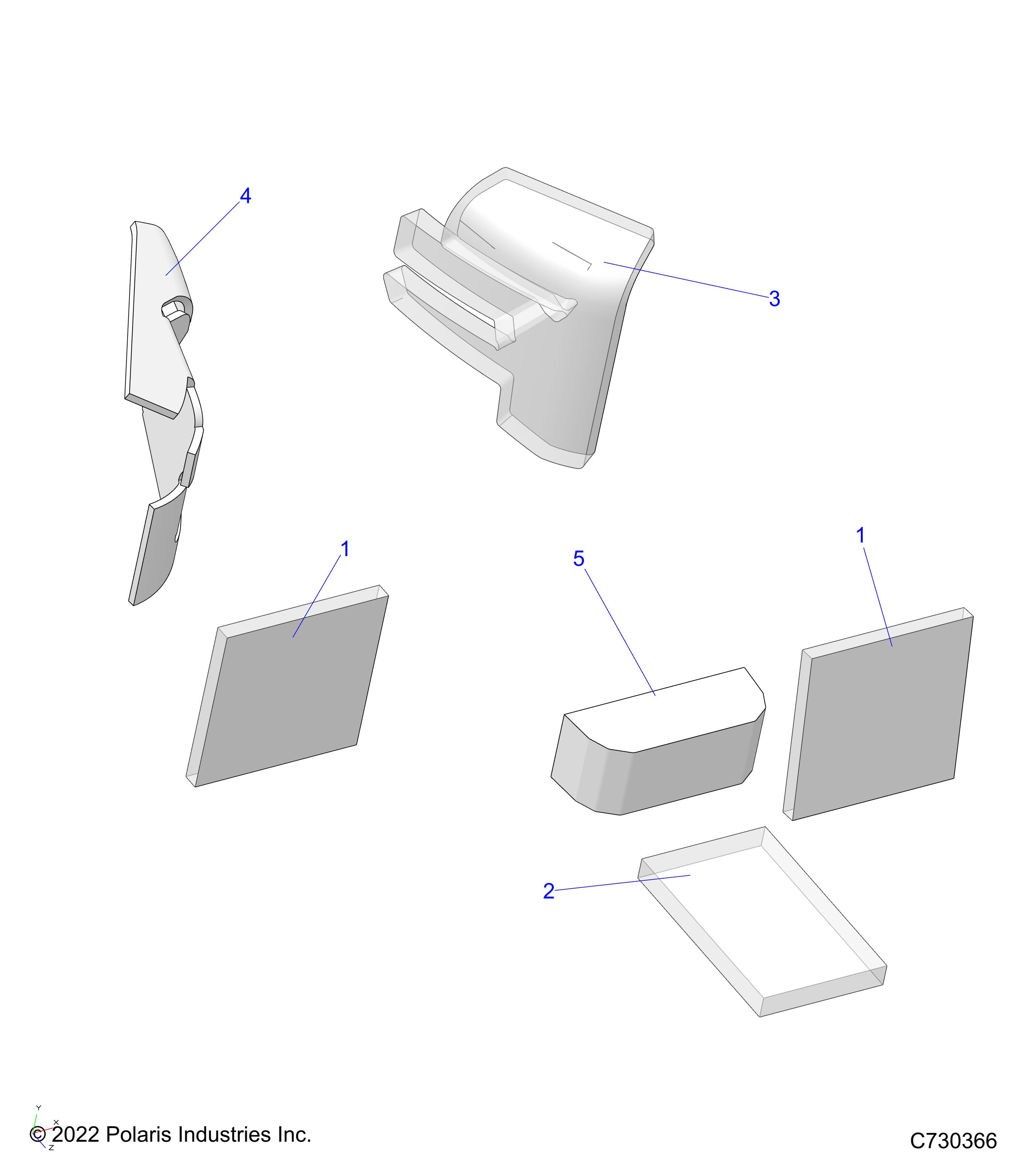 Part Number : 5815262 FOAM-WHEEL WELL LINER RH