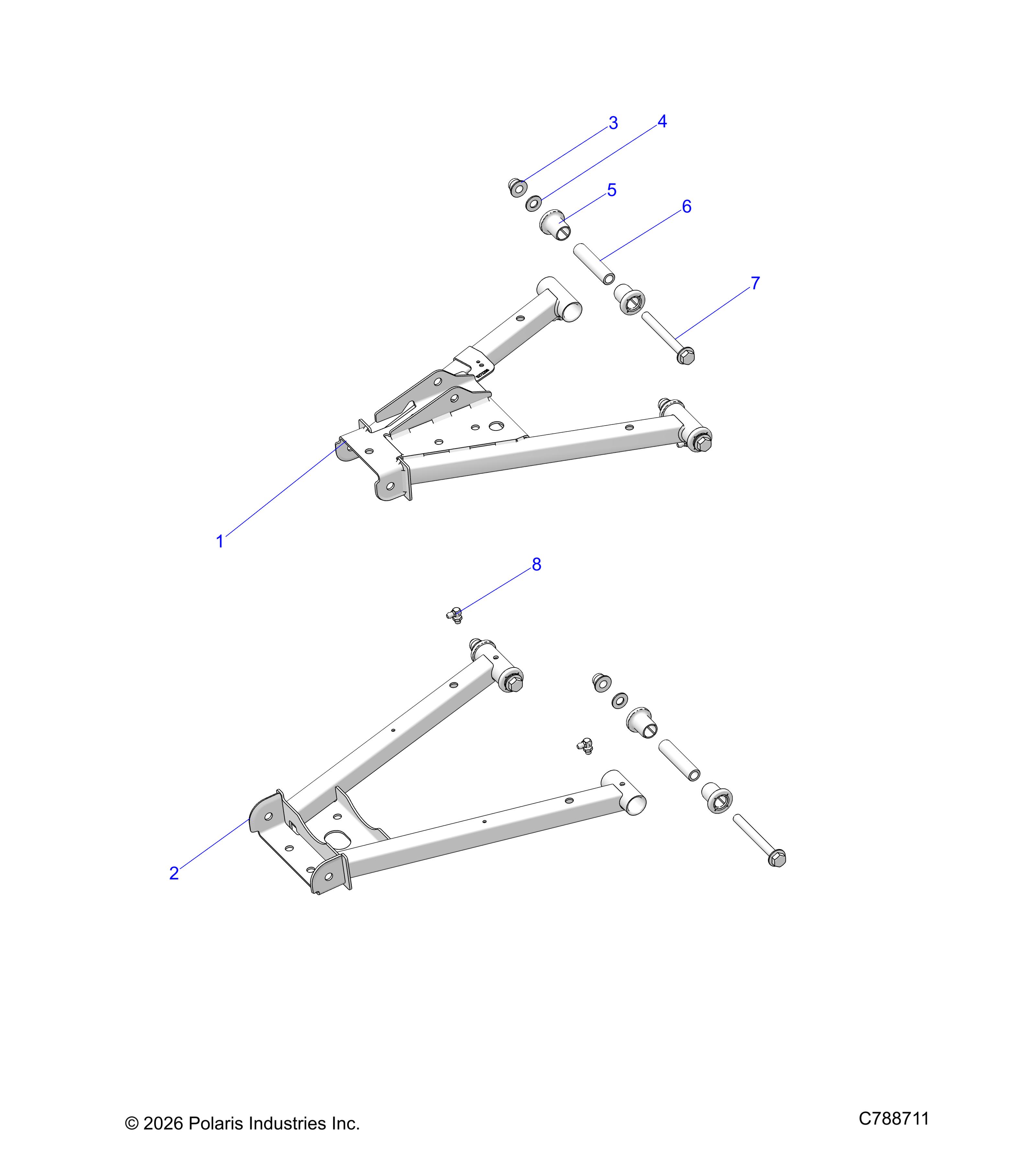 SUSPENSION, REAR CONTROL ARMS
