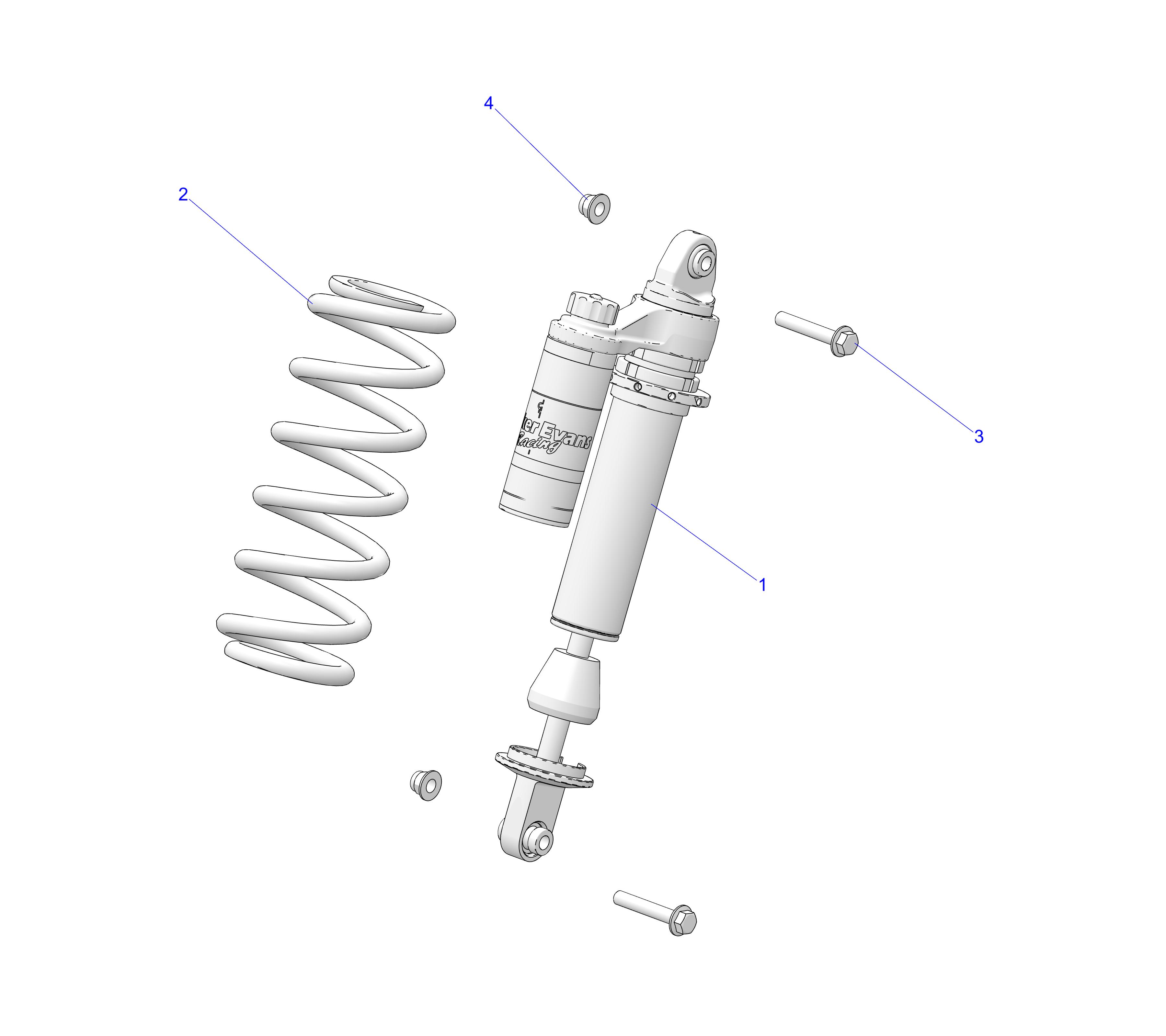 SUSPENSION, FRONT SHOCK MOUNTING