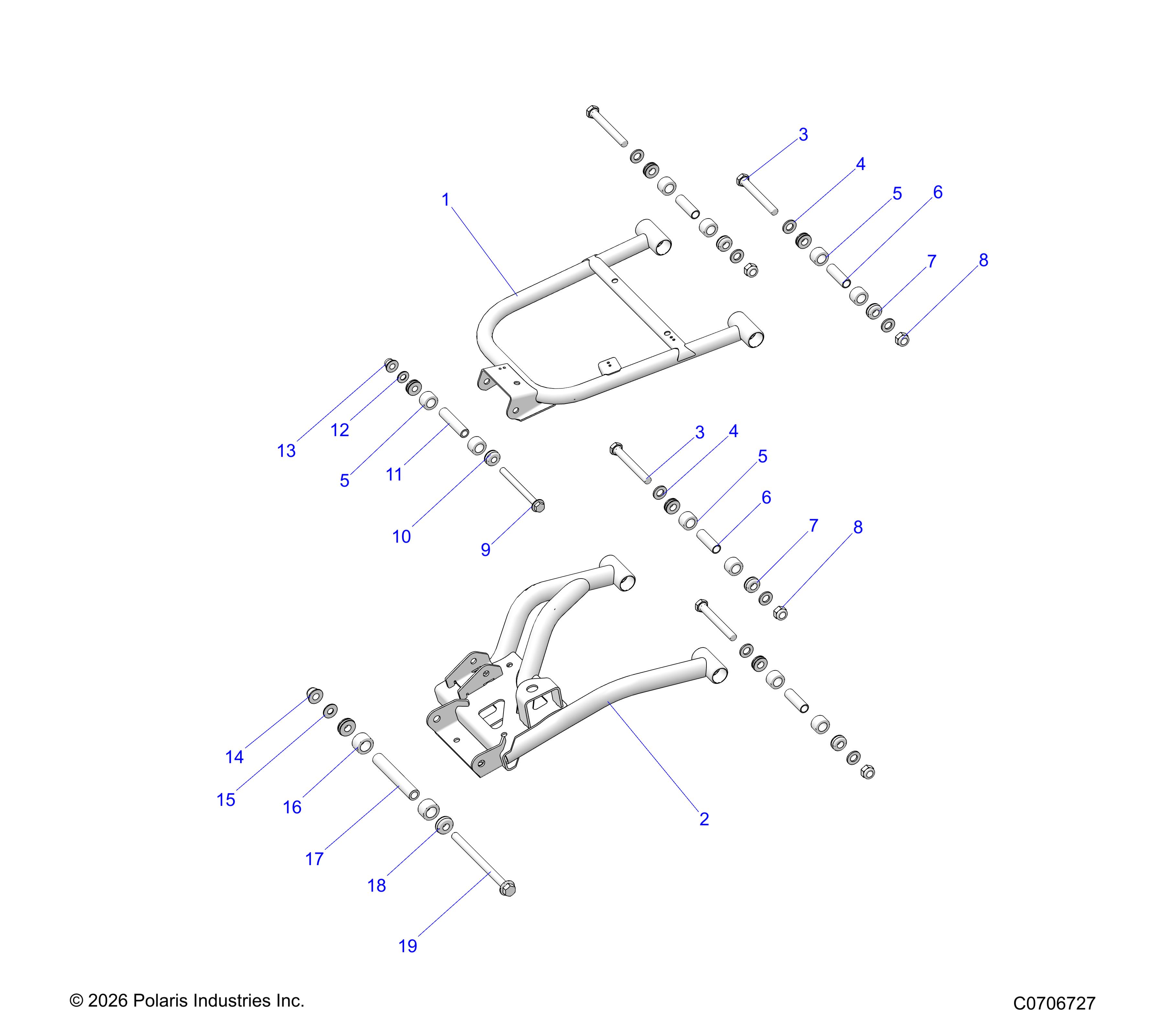 SUSPENSION, REAR CONTROL ARMS