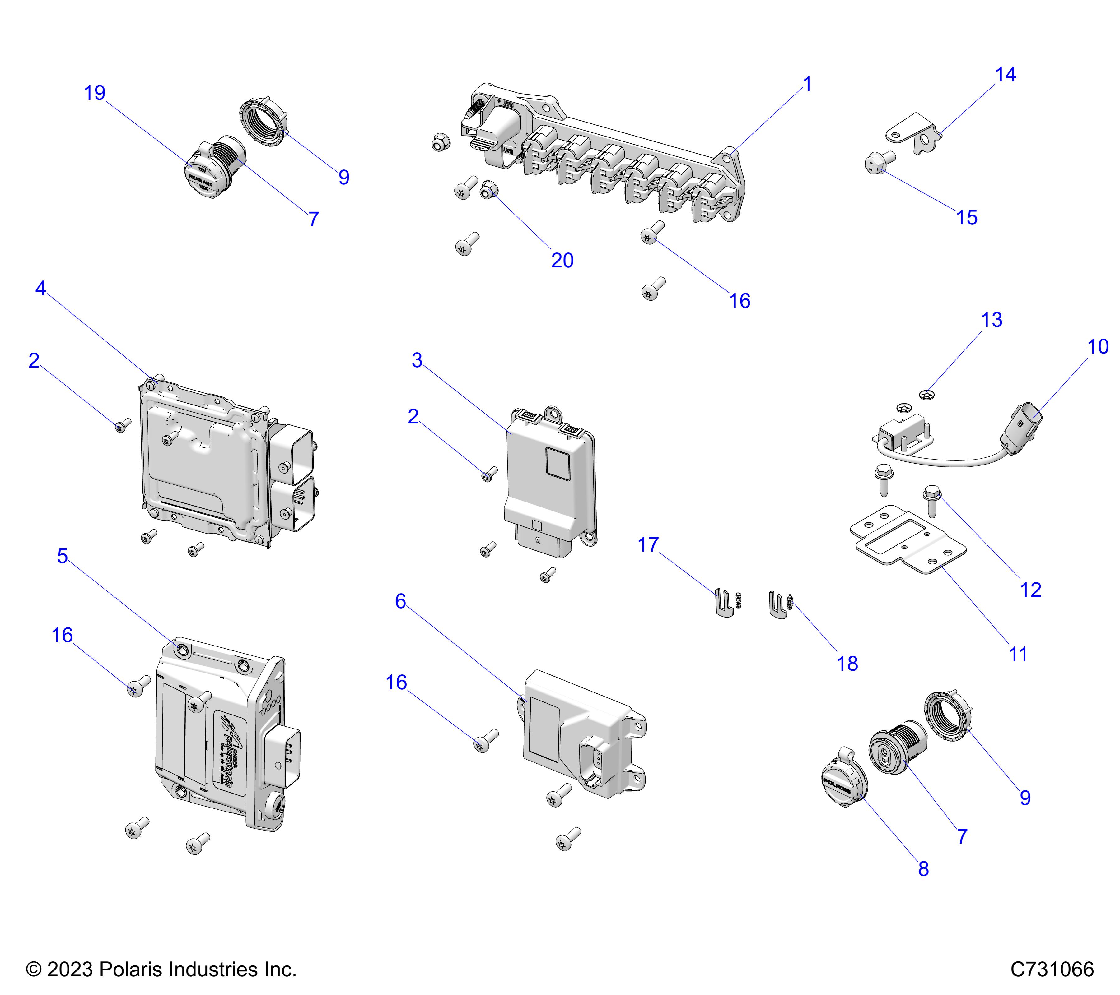 Part Number : 2416400 ASM-AUX POWER PORT