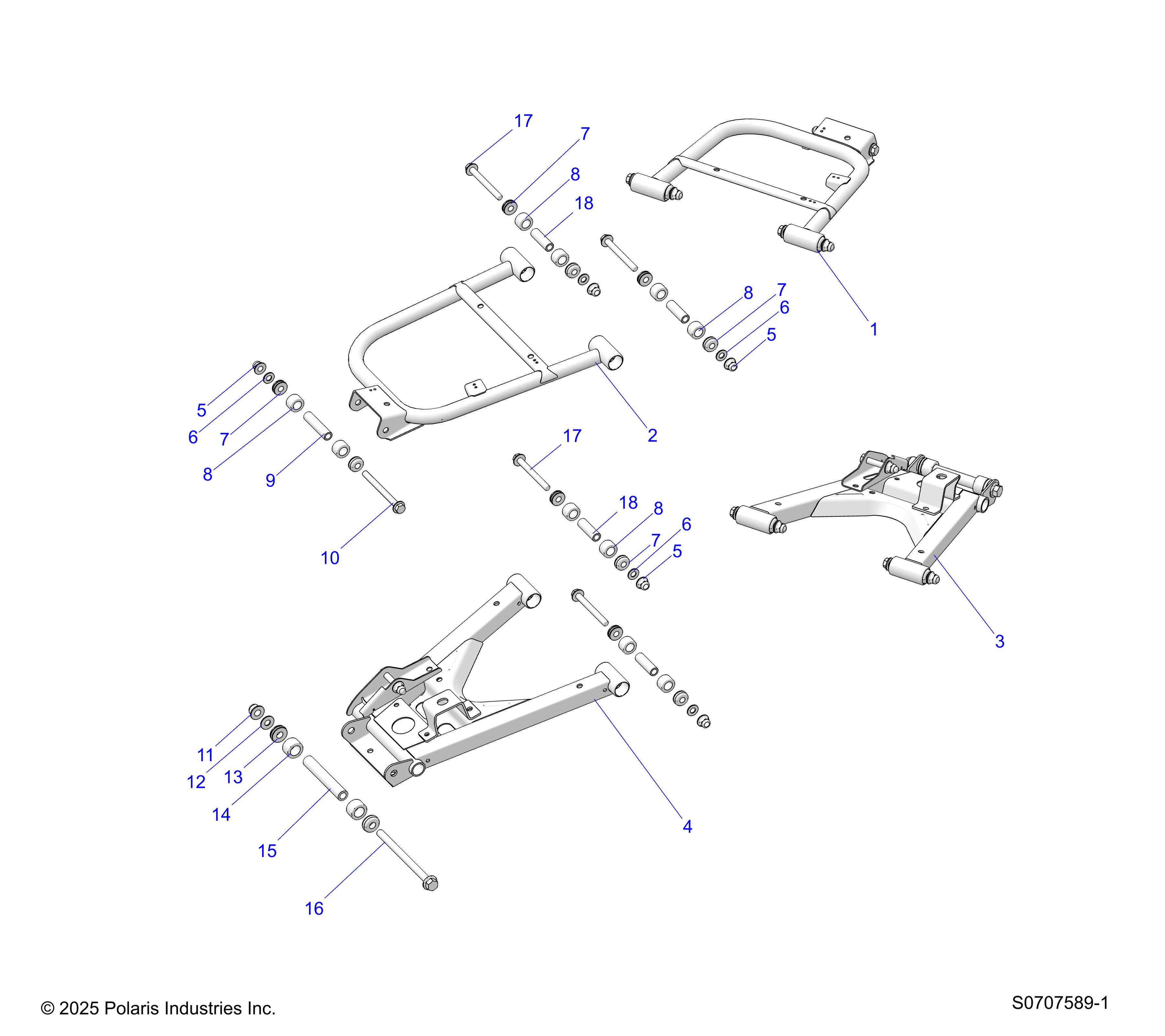 SUSPENSION, REAR CONTROL ARMS