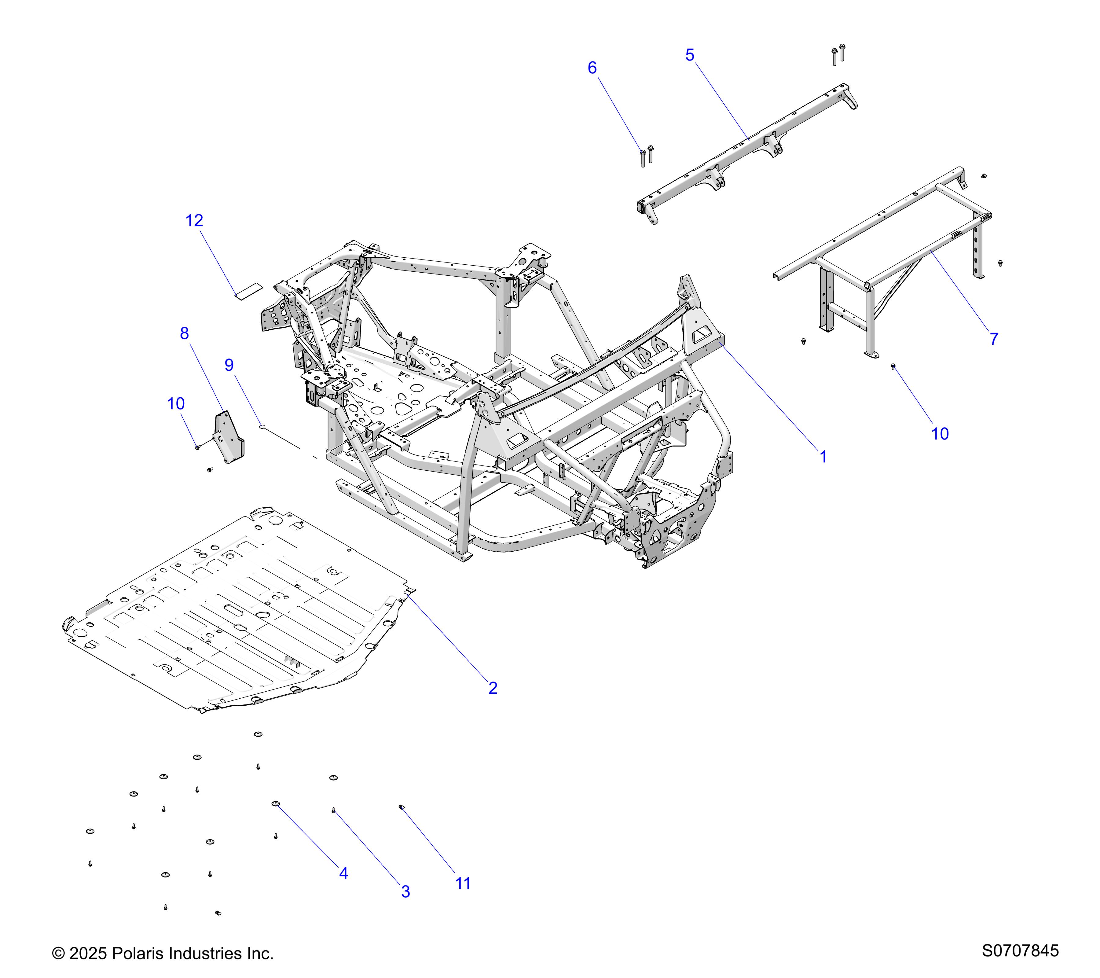 CHASSIS, MAIN FRAME & SKID PLATES