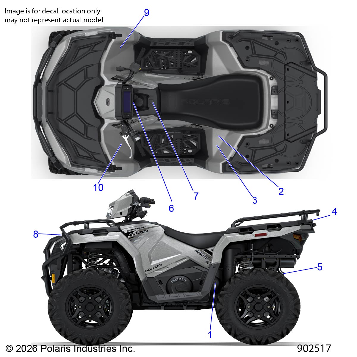 BODY, DECALS, STANDARD