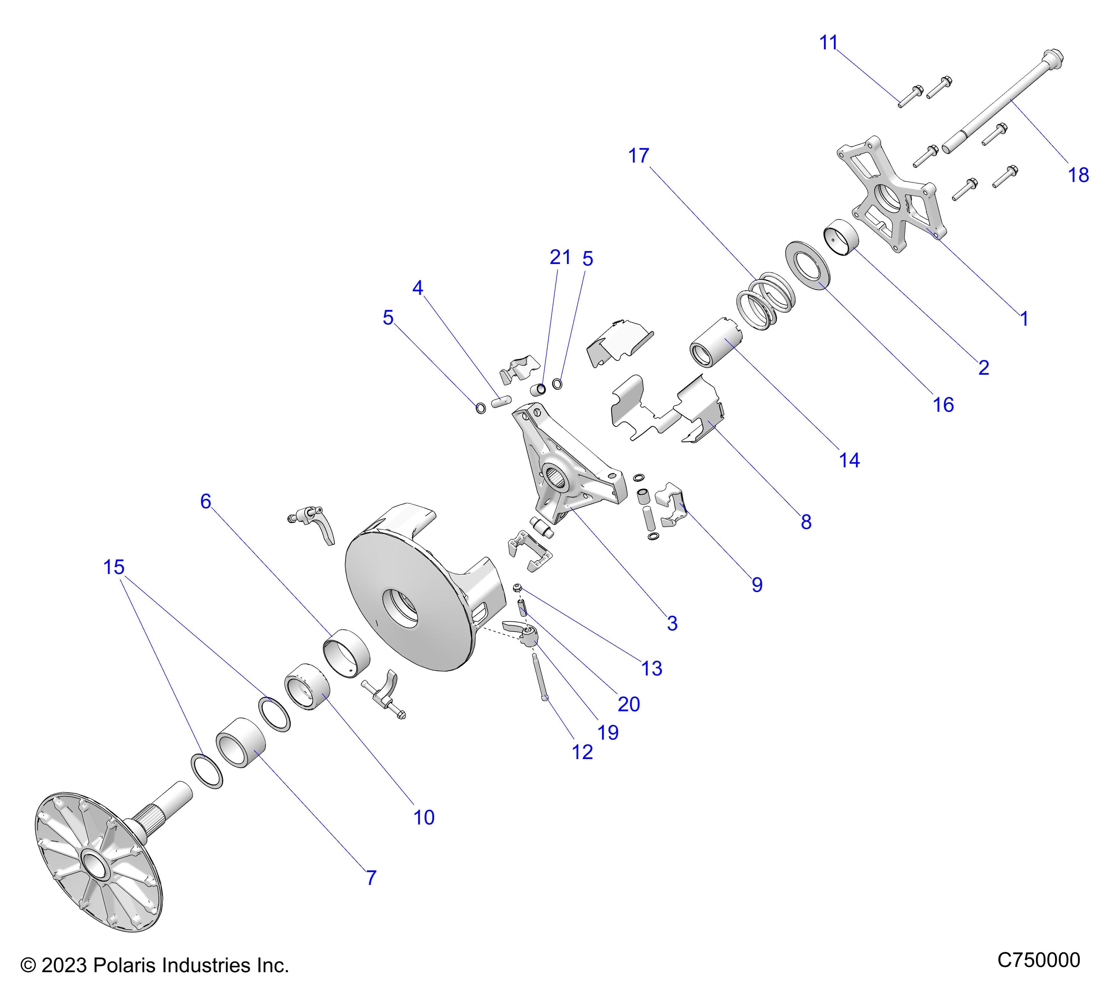 Part Number : 7046069 SPRING-CLUTCH 50-250