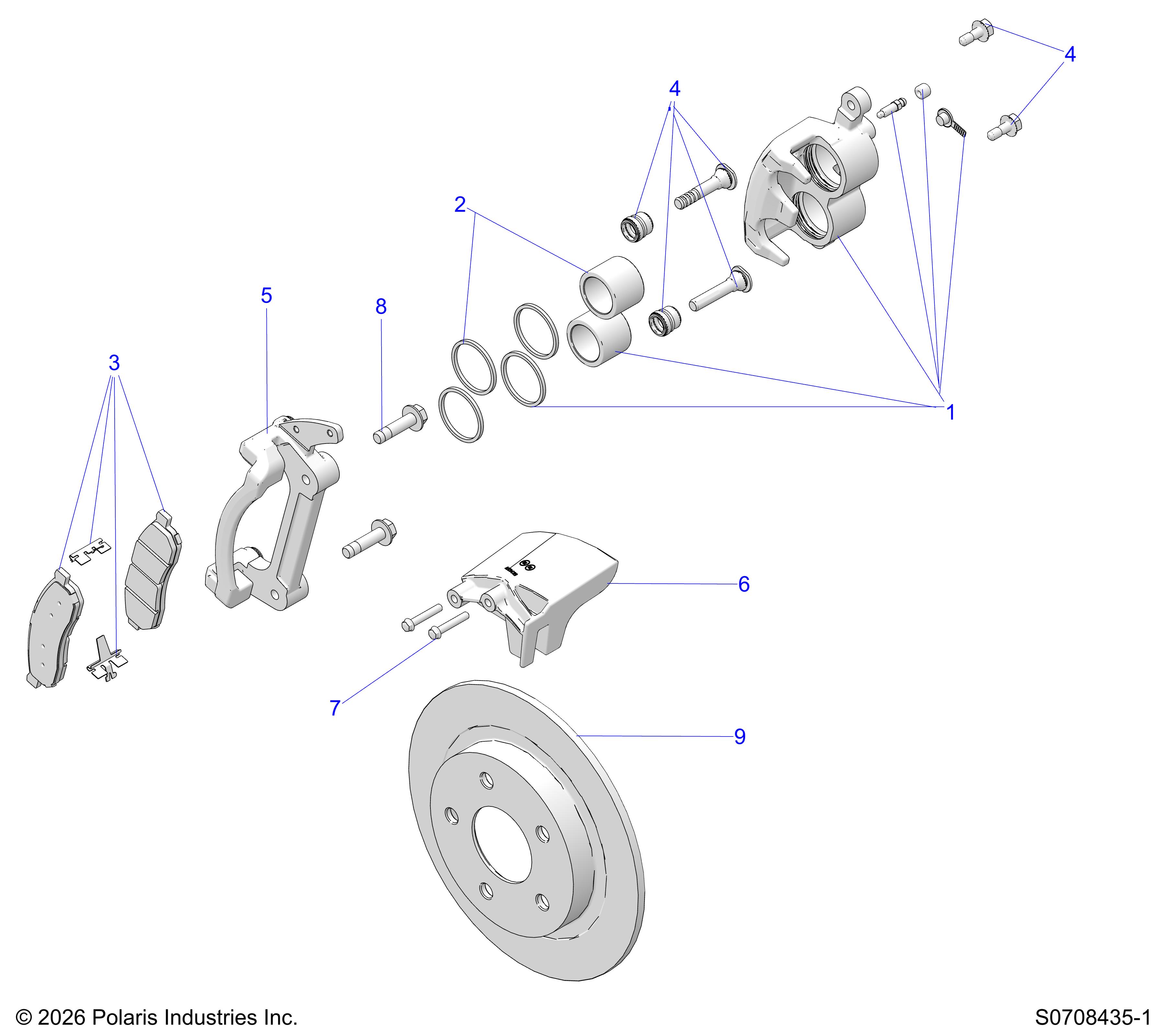 BRAKES, FRONT CALIPER