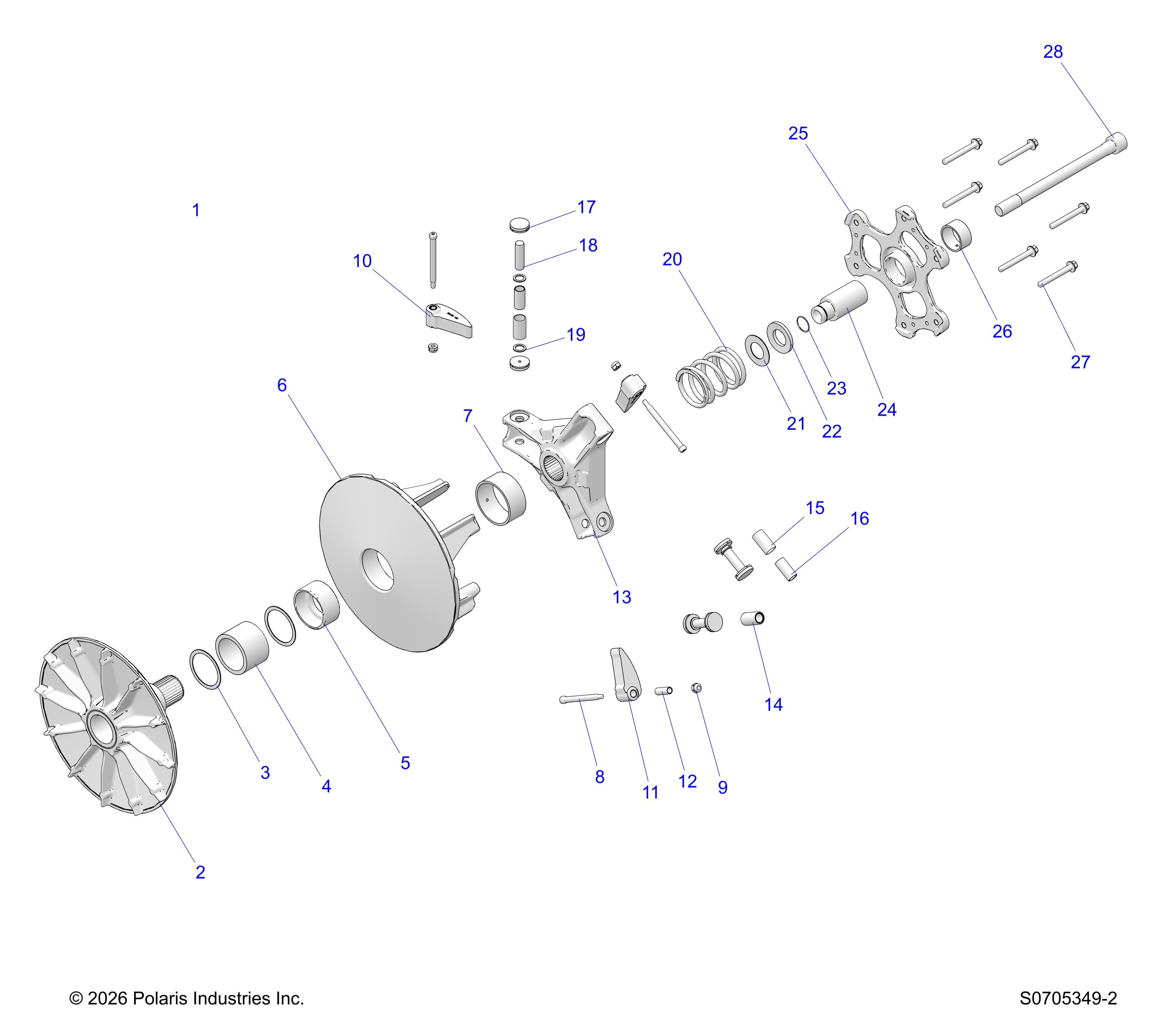 DRIVE TRAIN, PRIMARY CLUTCH
