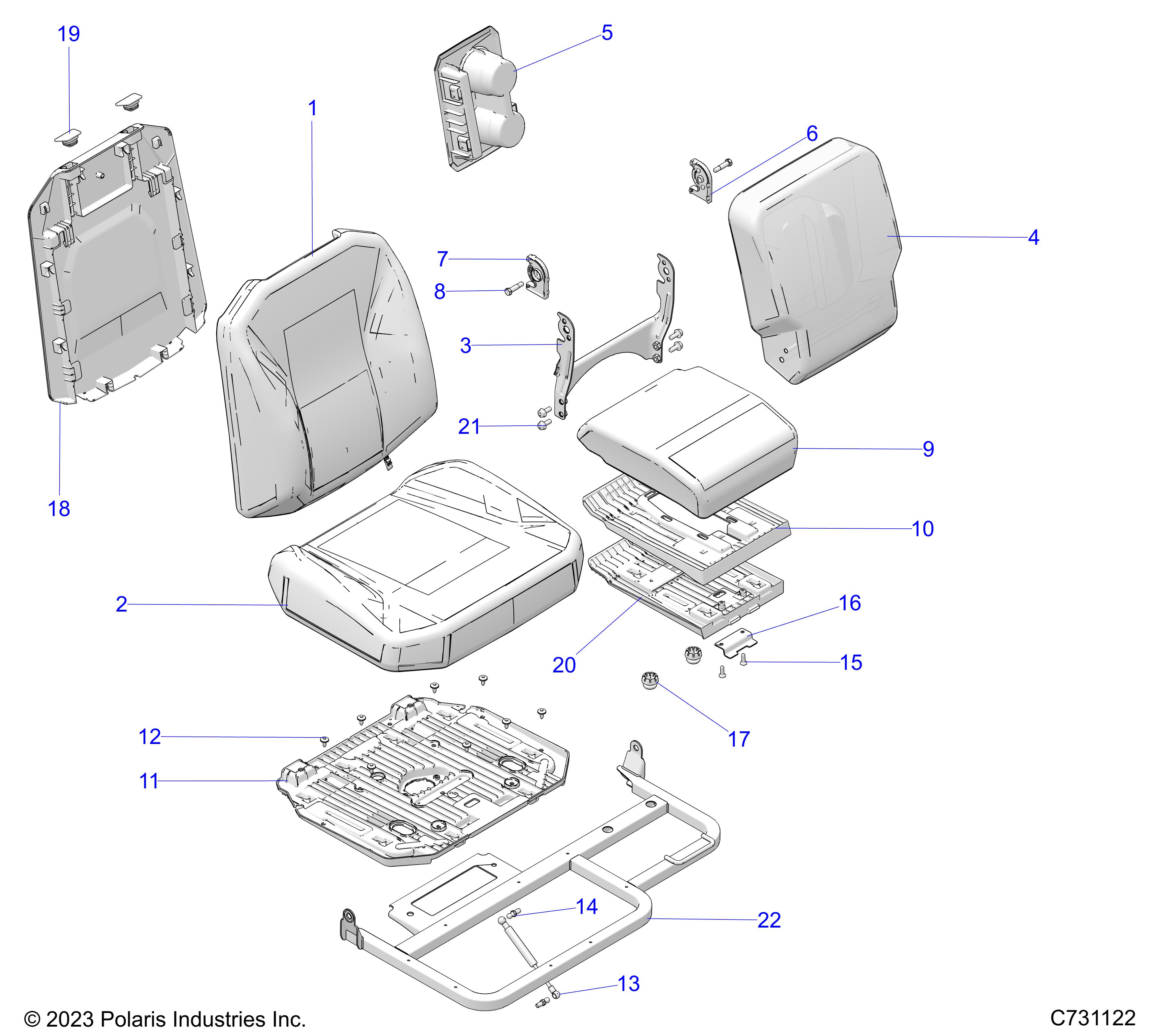 Part Number : 2693134 ASM-SEATBTM40HTRBLK/PPCB