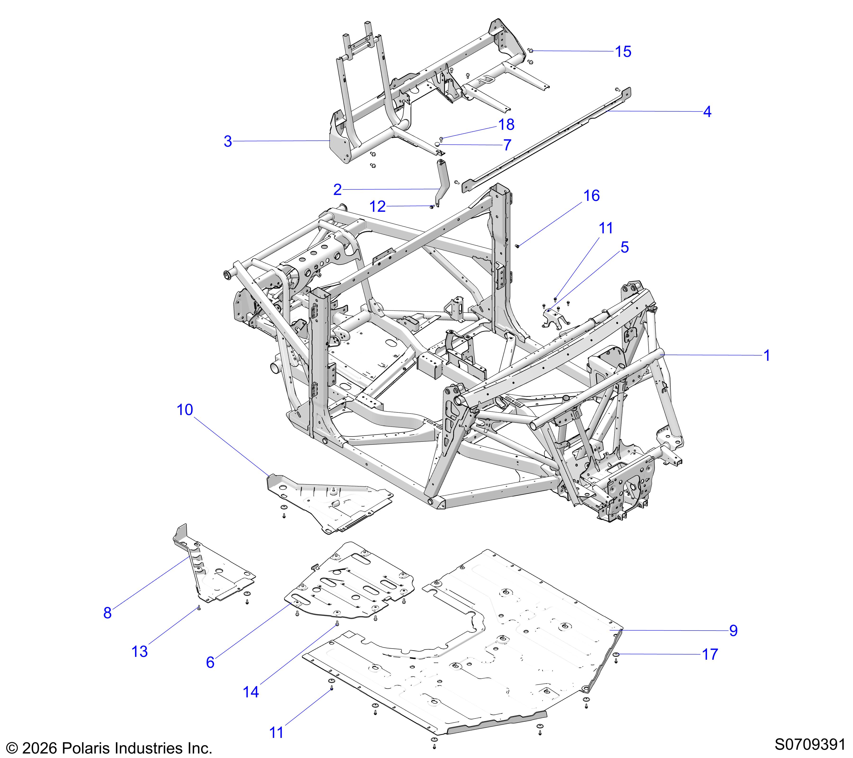 CHASSIS, MAIN FRAME & SKID PLATES