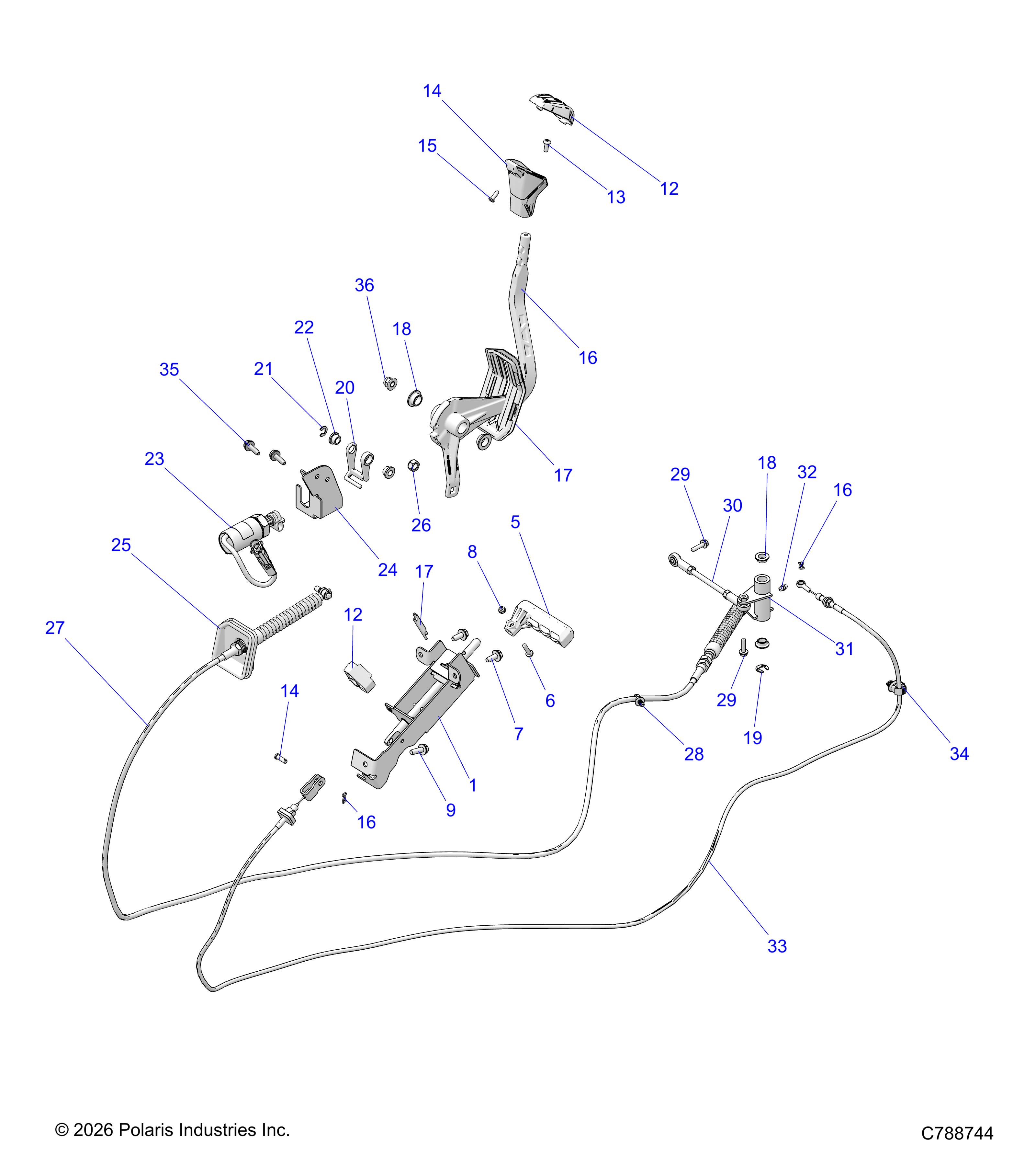 DRIVE TRAIN, GEAR SELECTOR