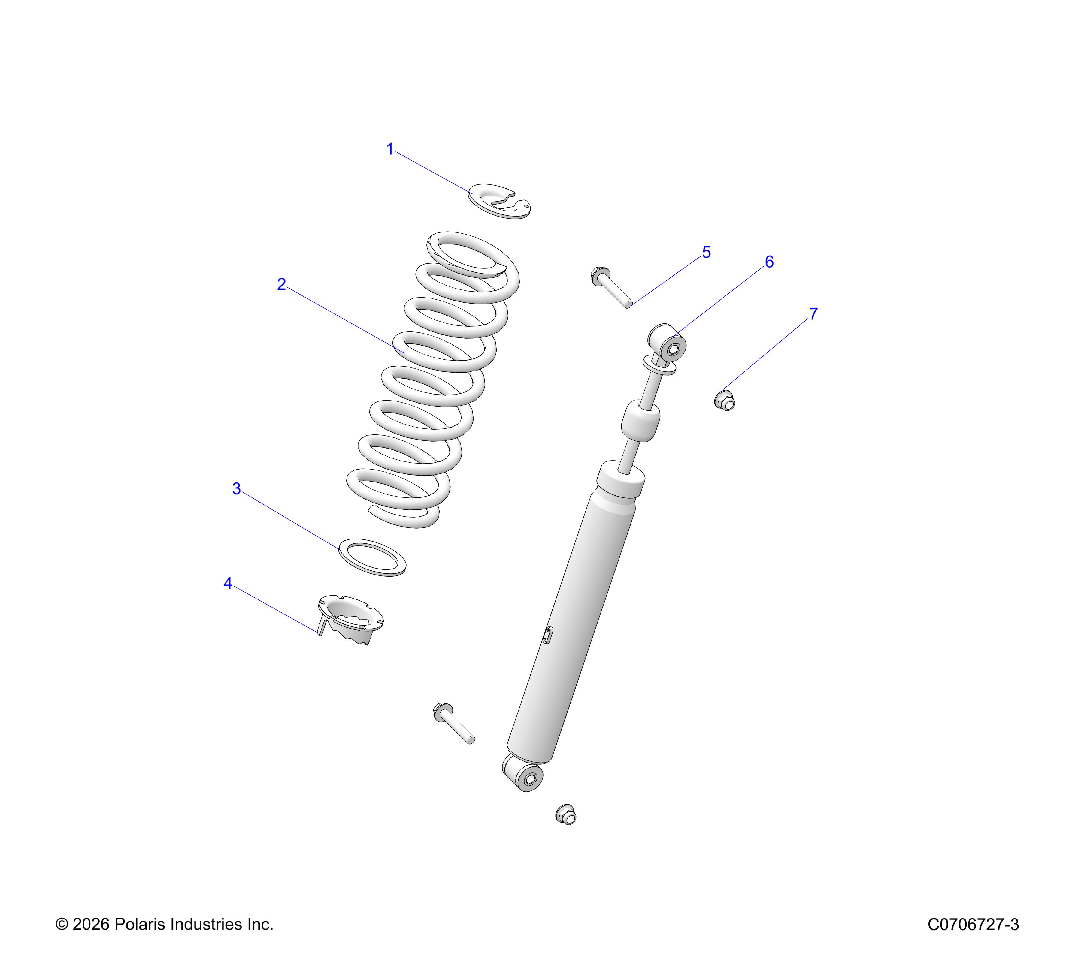 SUSPENSION, REAR SHOCK MOUNTING