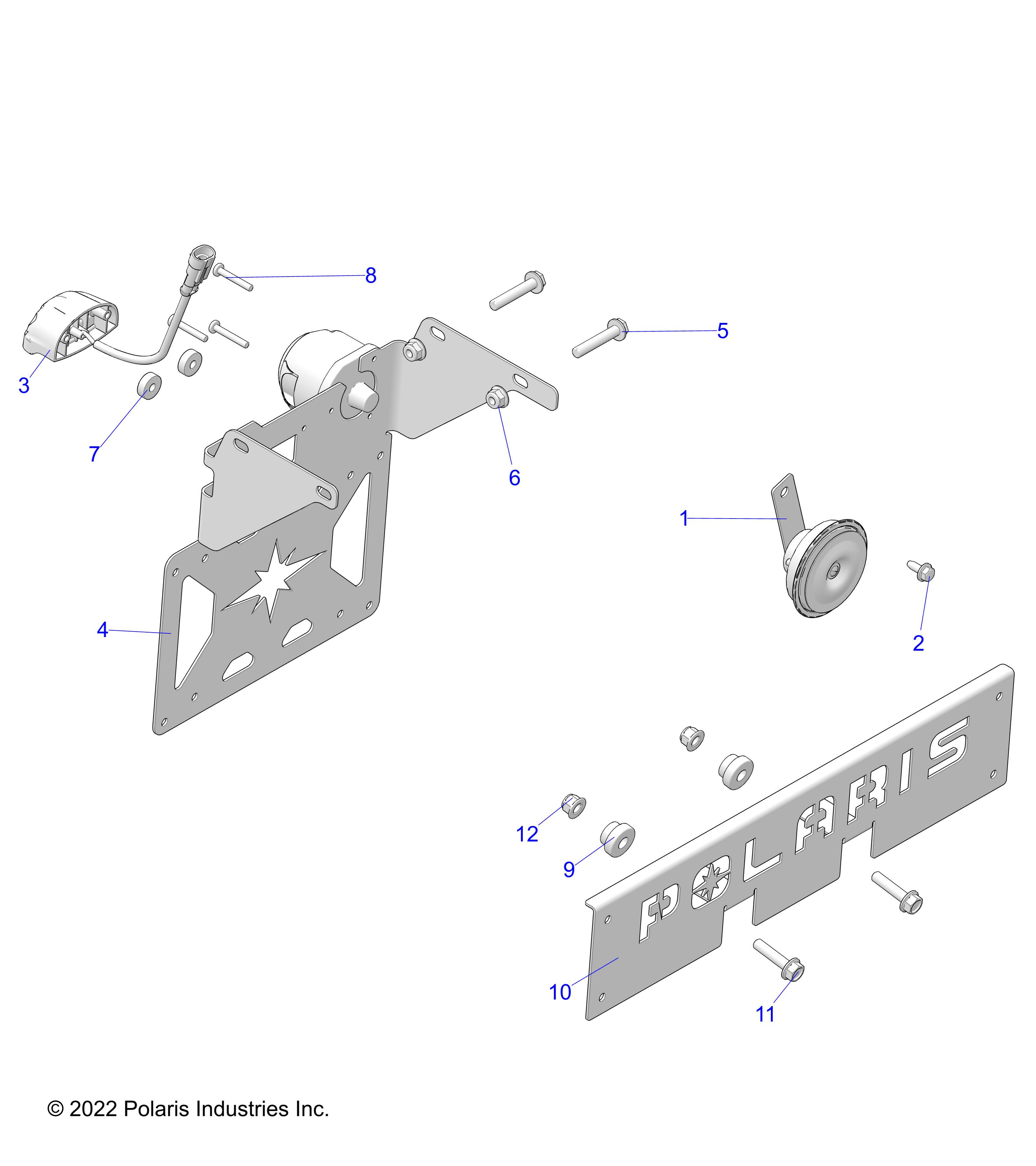 Foto diagrama Polaris que contem a peça 4082229