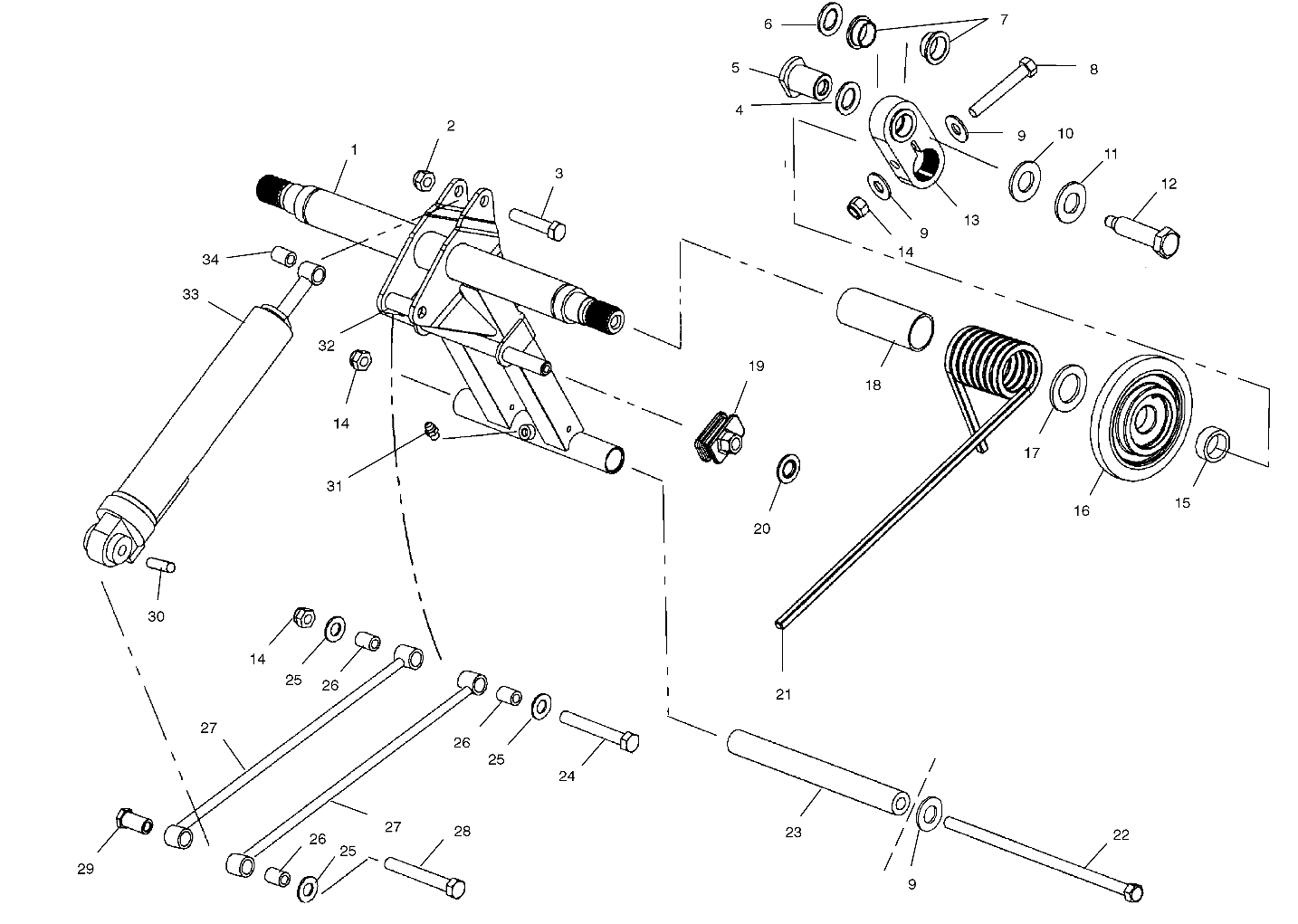 Thrust Washer Location On Rear Torque Arm? | Hardcore Sledder
