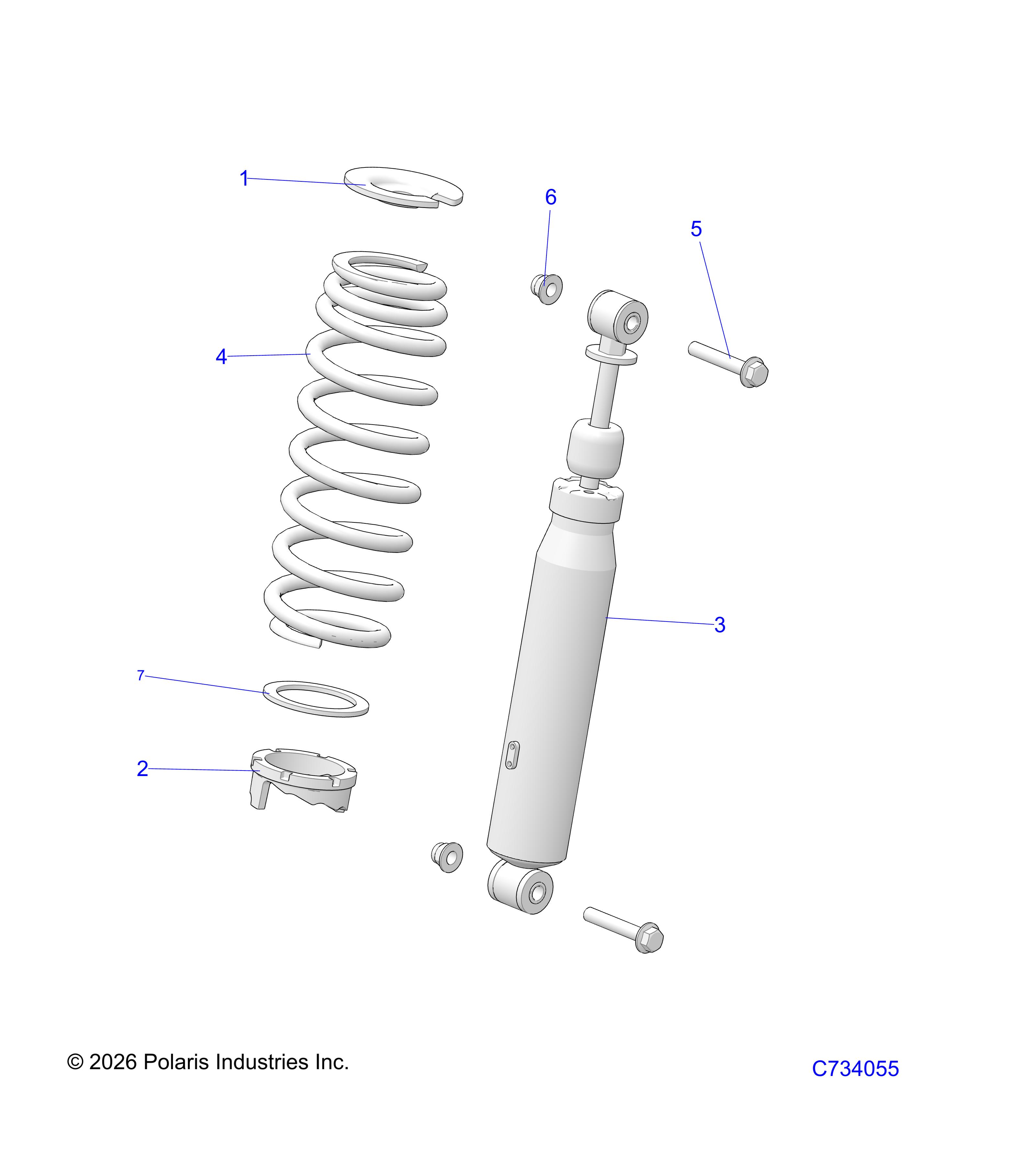 SUSPENSION, FRONT SHOCK MOUNTING