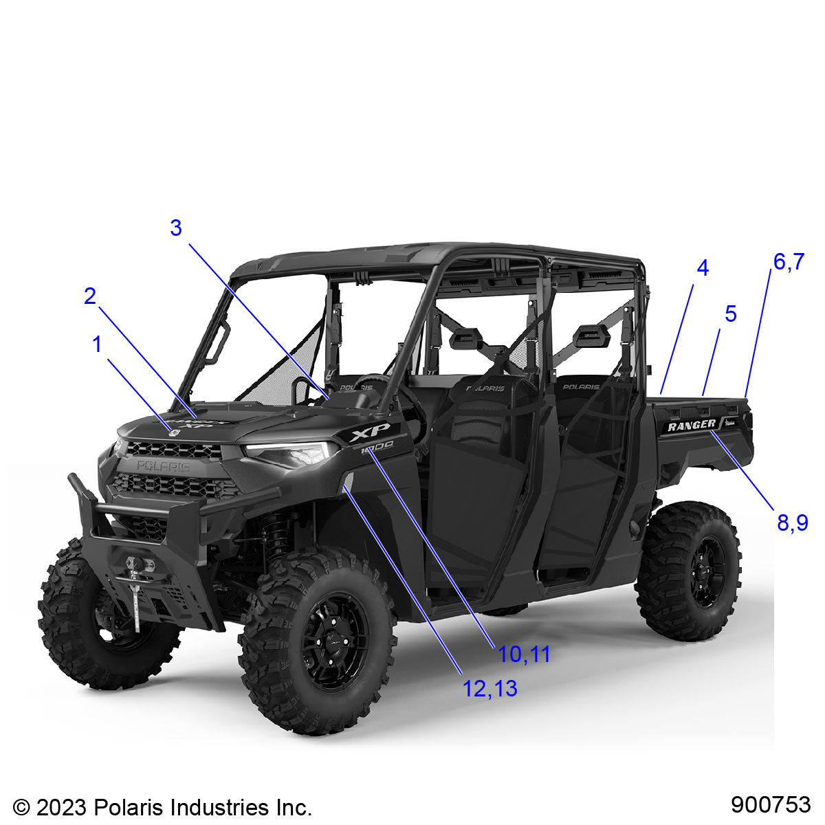 Part Number : 7198424 DECAL-TAILGATE LH