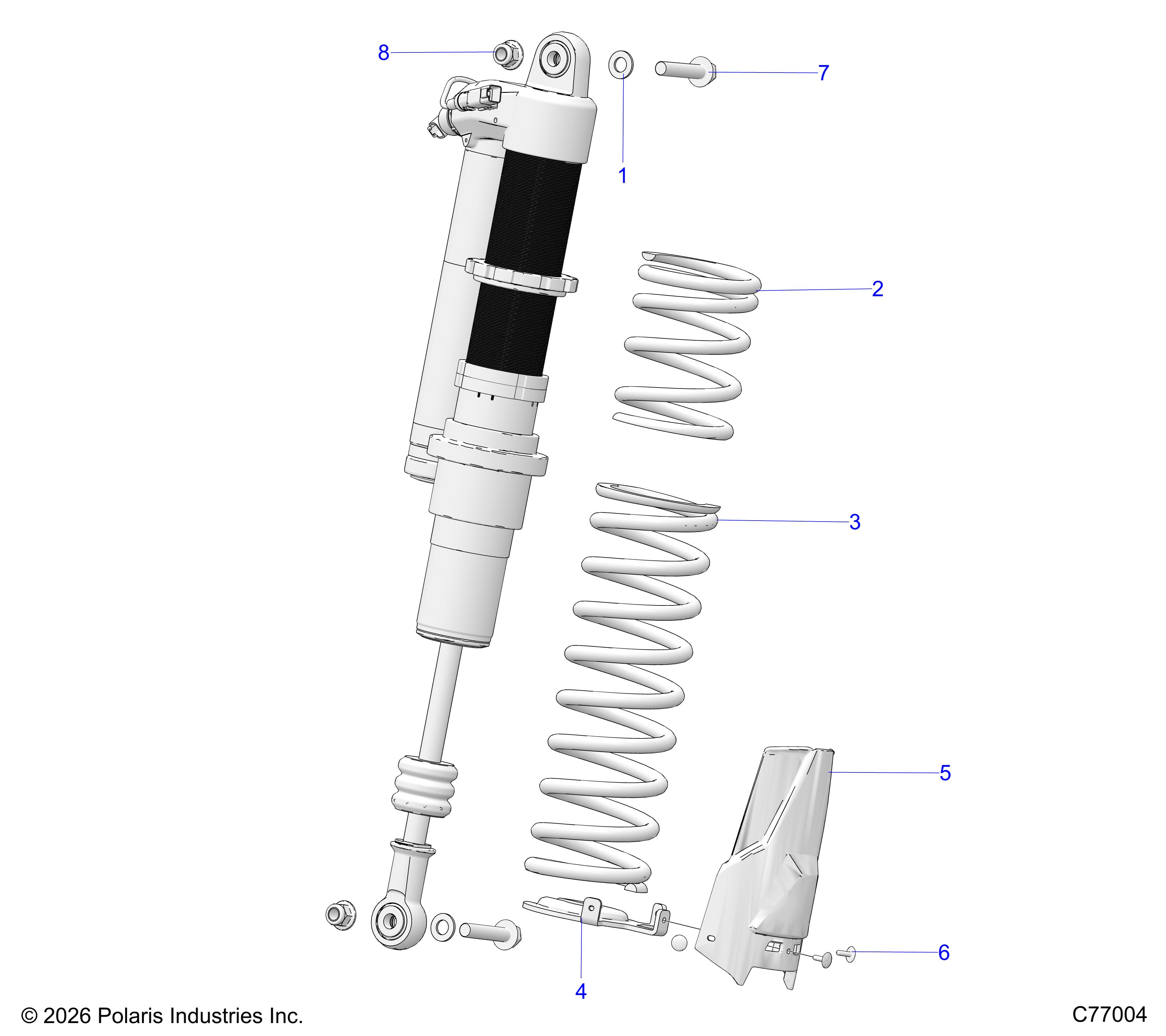 SUSPENSION, REAR SHOCK