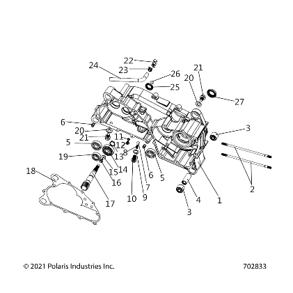 Part Number : 3055640 CRANKCASE LH