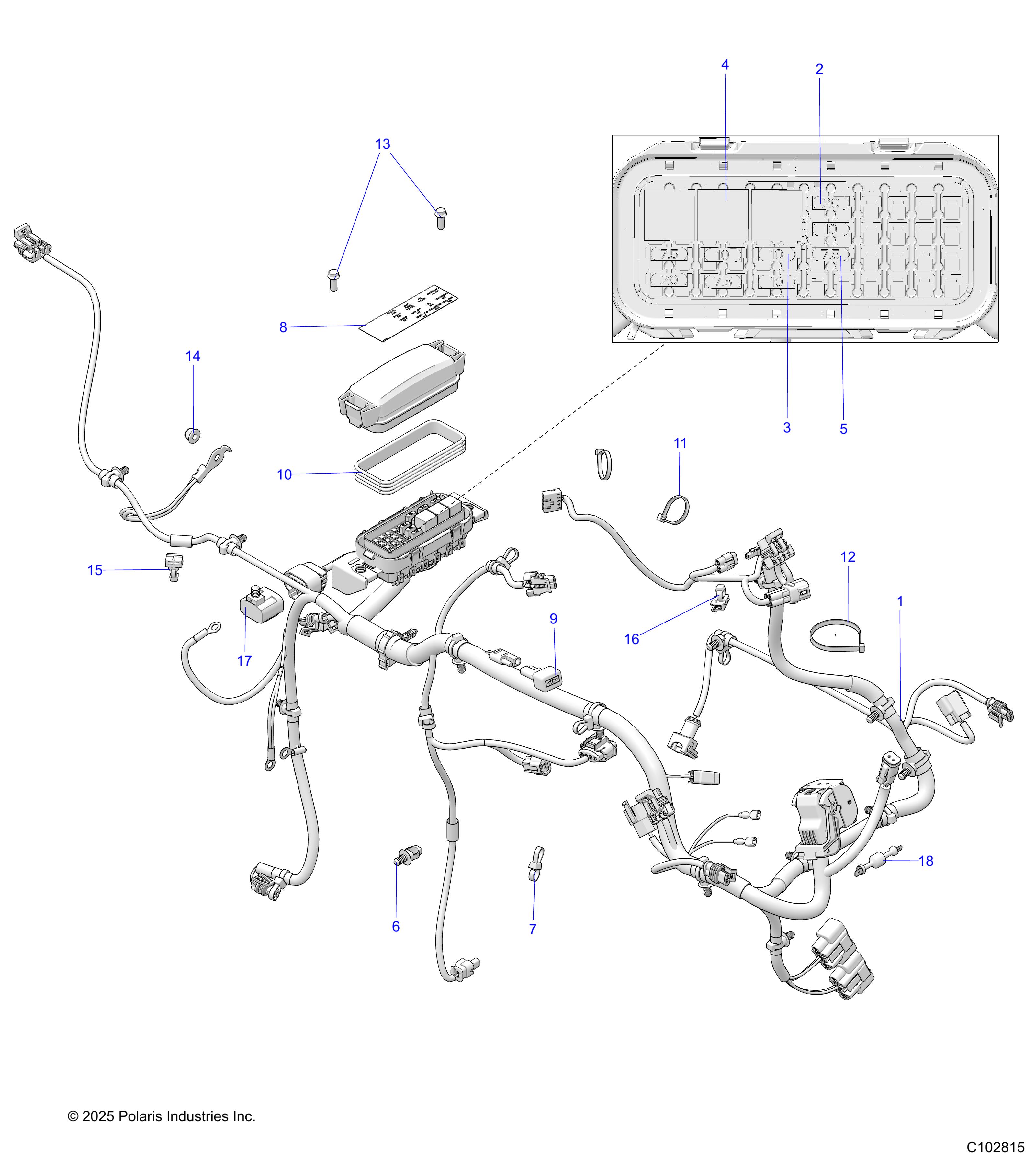ELECTRICAL, WIRE HARNESS AND FUSES