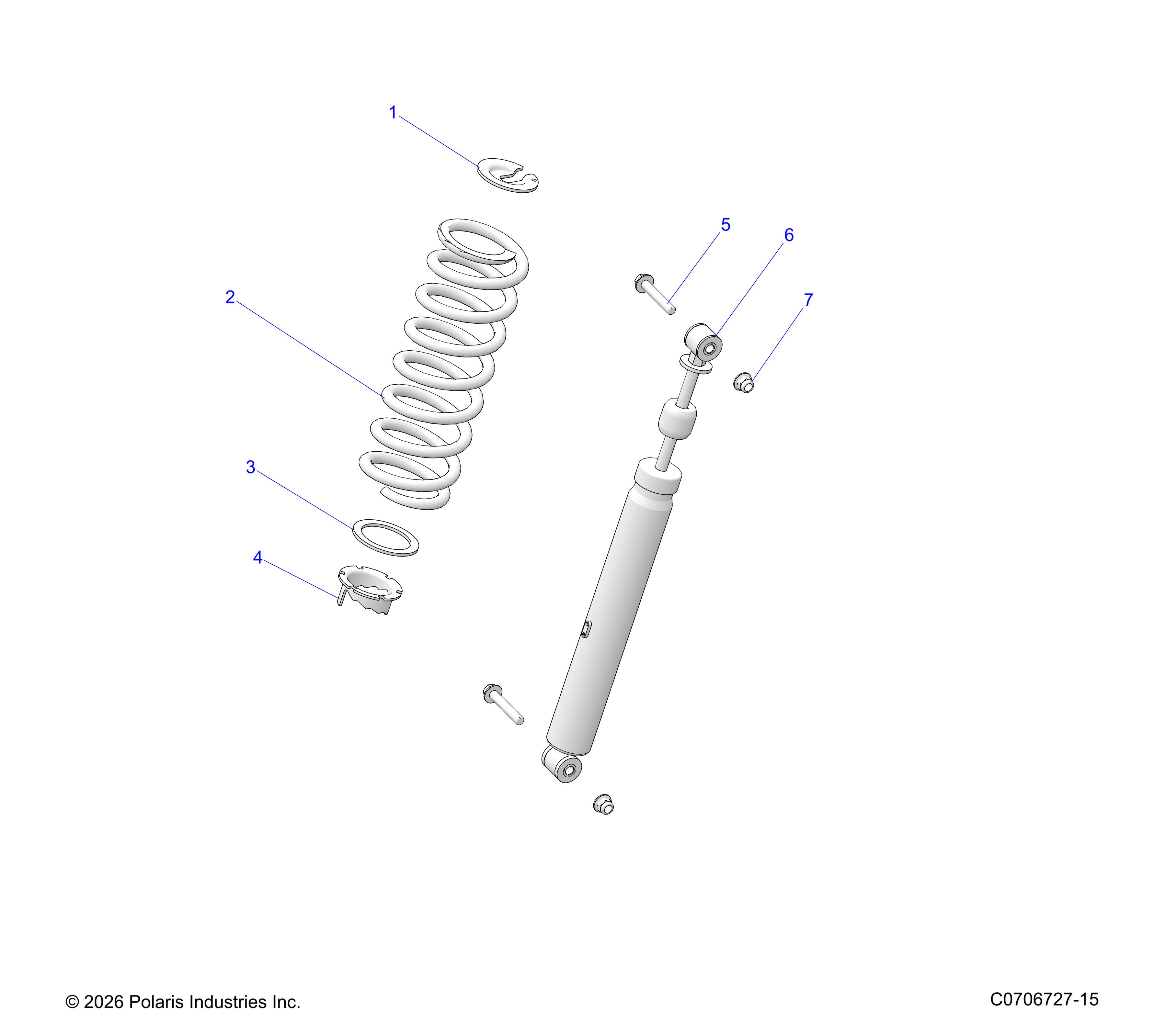 SUSPENSION, REAR SHOCK MOUNTING