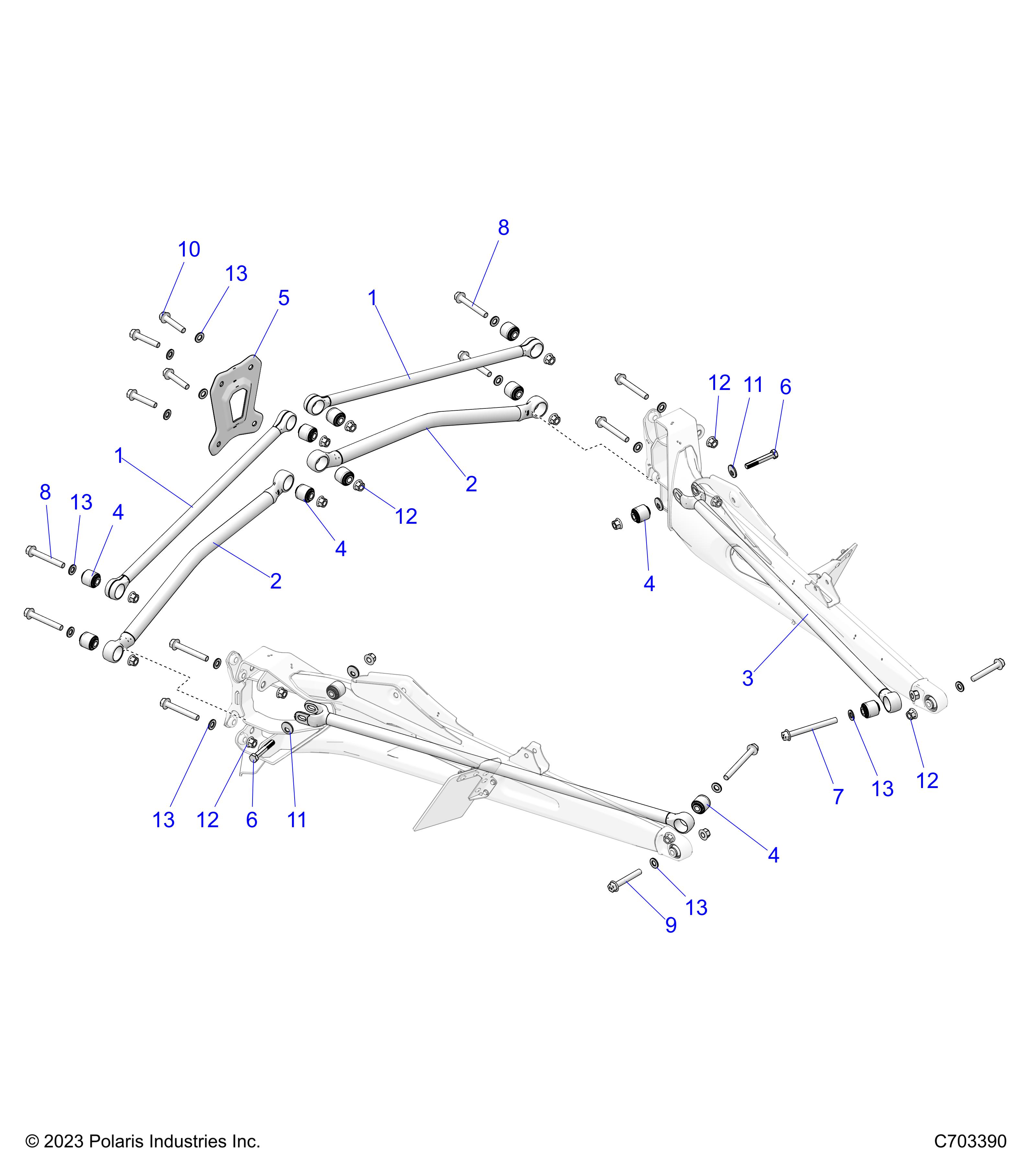 Part Number : 1544146-795 ASM-TOE LINK LONGPOLARISBLUE