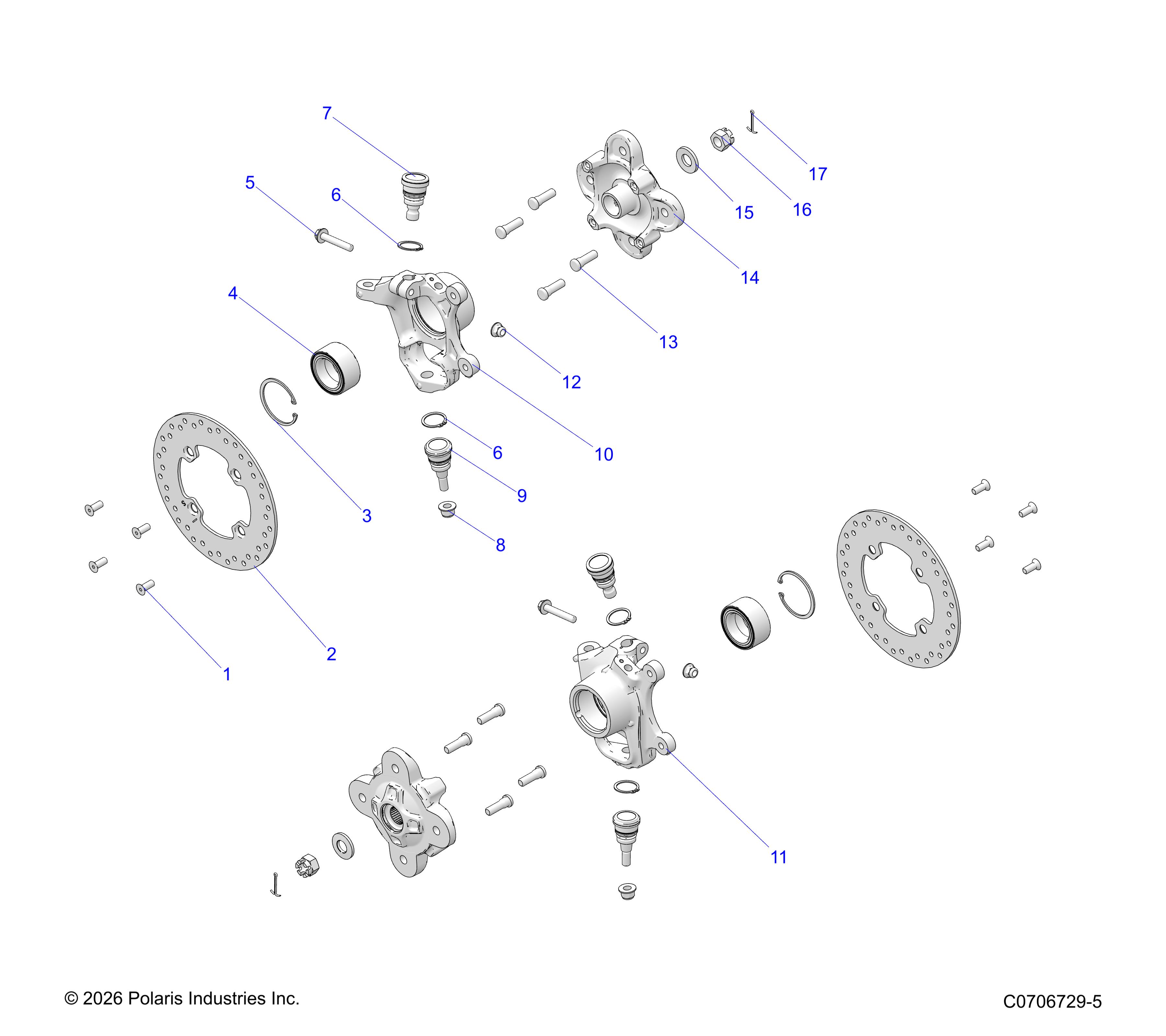 SUSPENSION, FRONT HUB