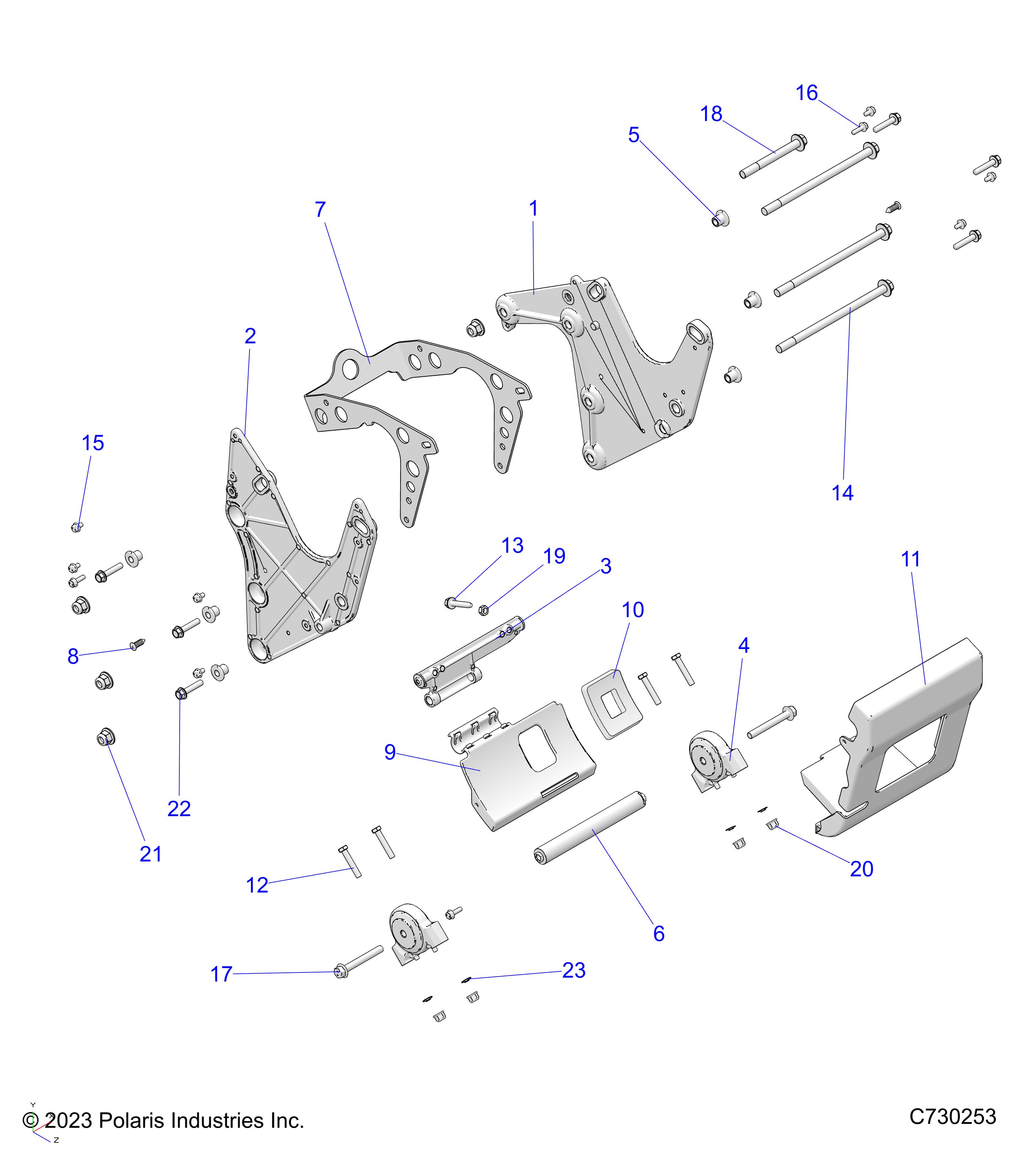 Foto diagrama Polaris que contem a peça 5144303