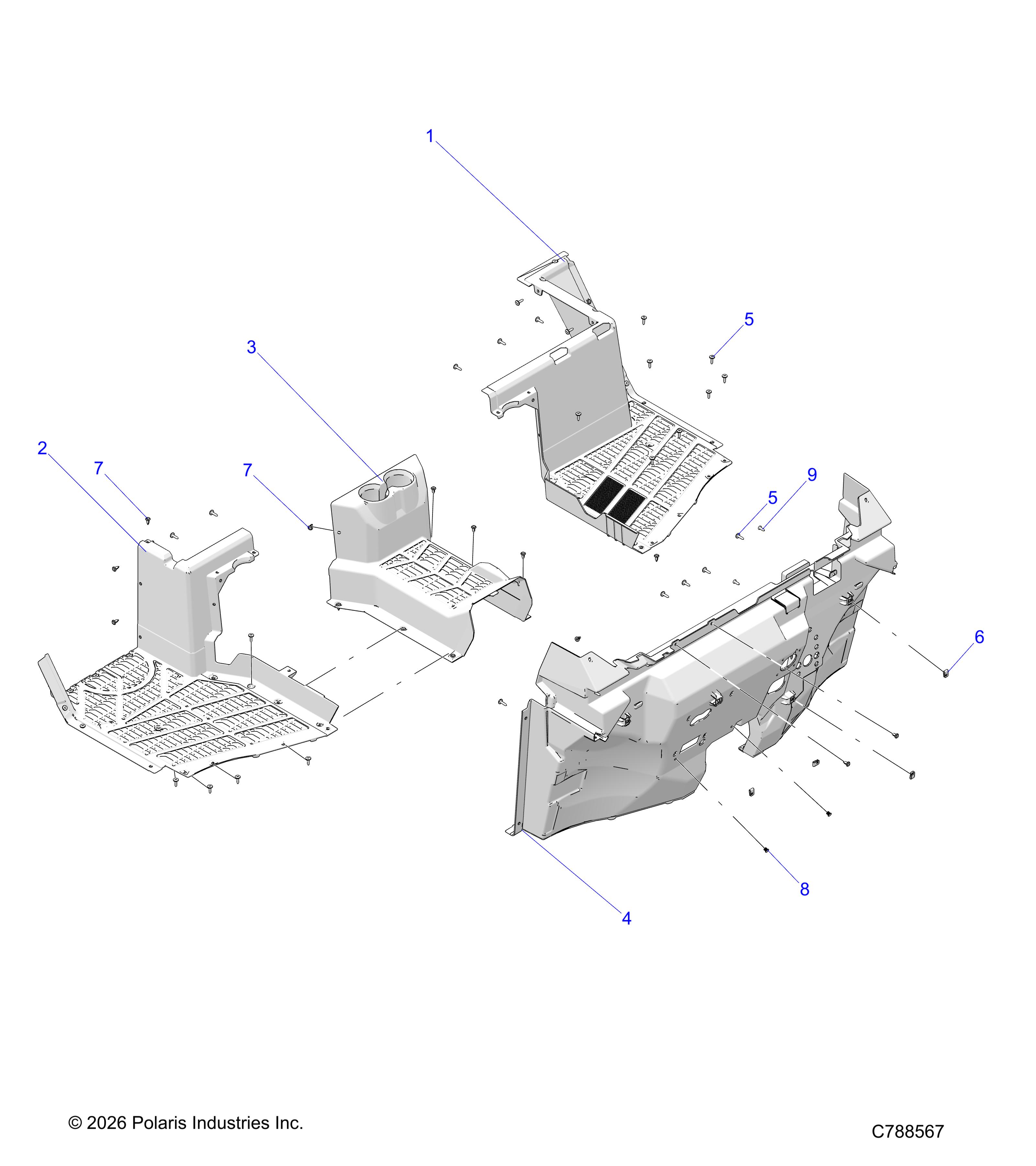 BODY, FRONT FLOOR
