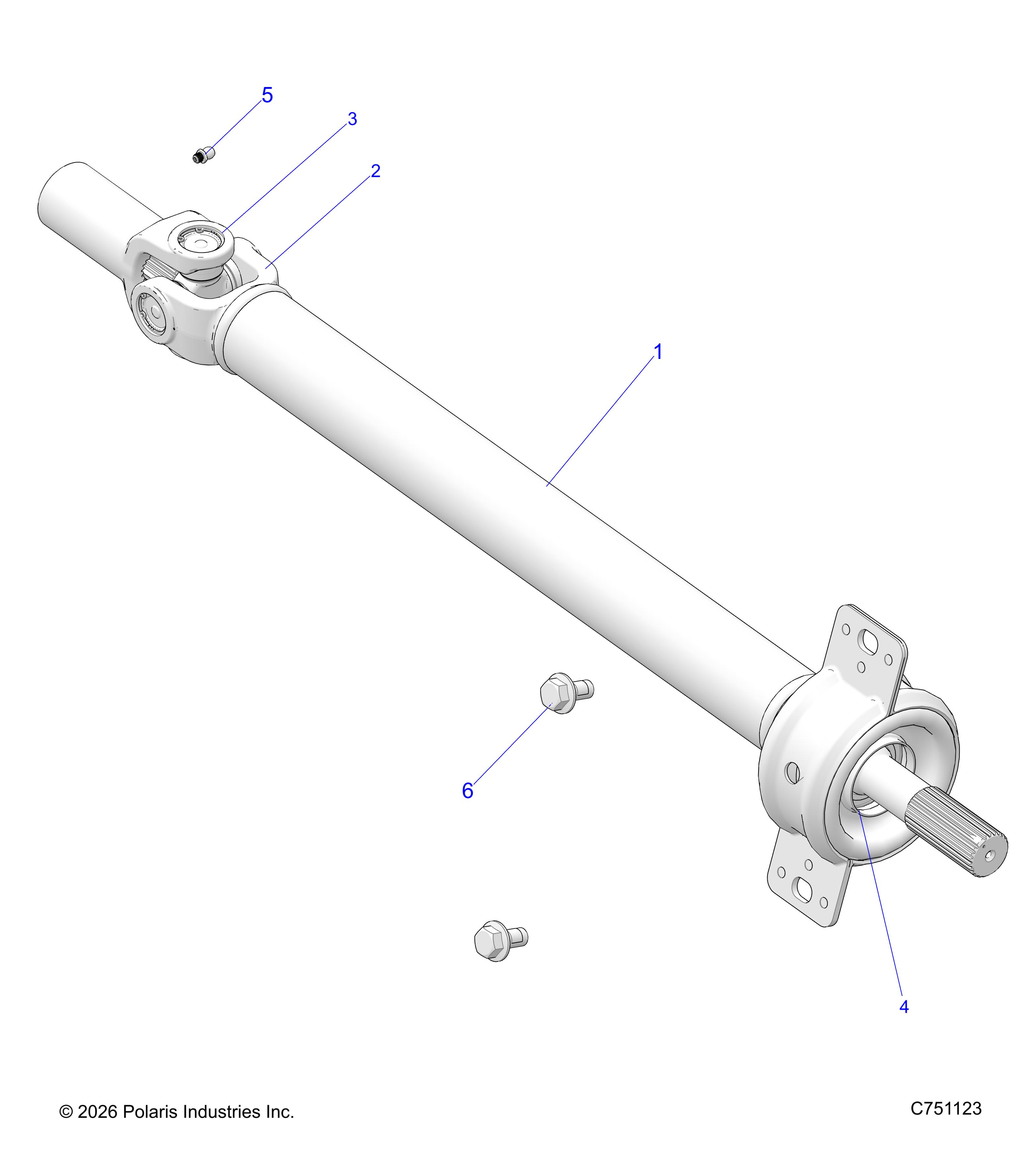 DRIVE TRAIN, PROP SHAFT,MID, BEARING