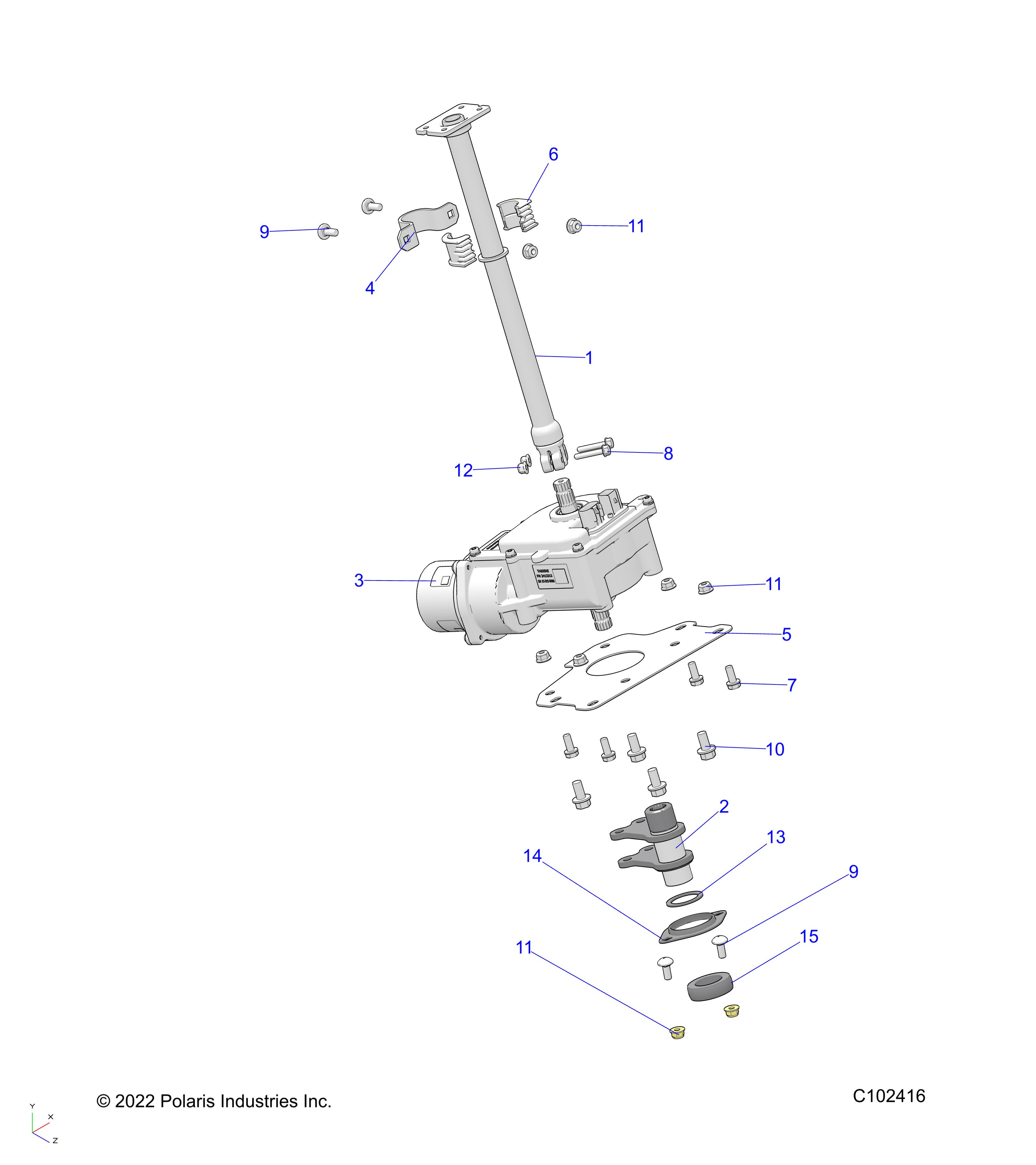 STEERING POST AND EPS