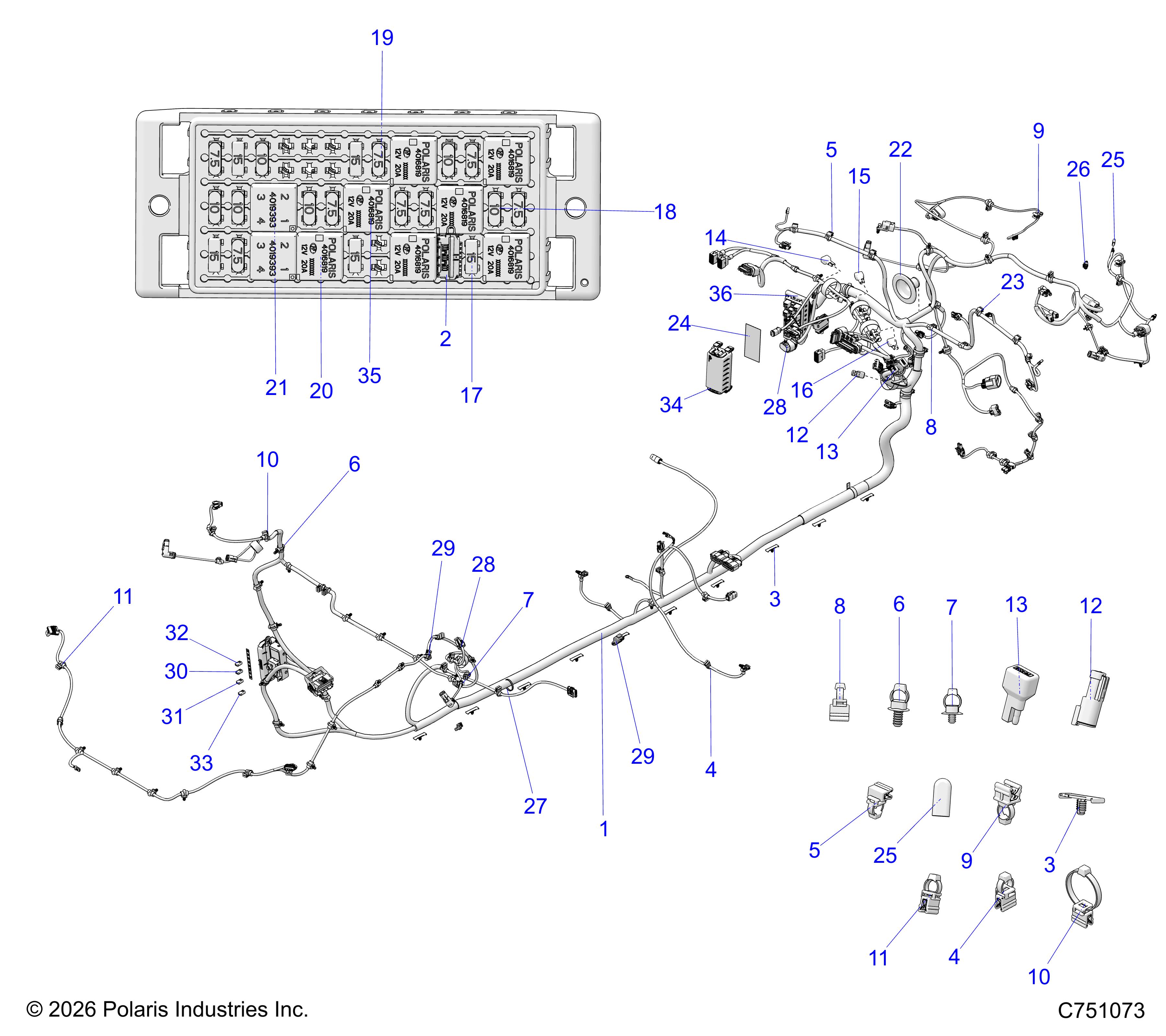 ELECTRICAL, WIRE HARNESS, CHASSIS