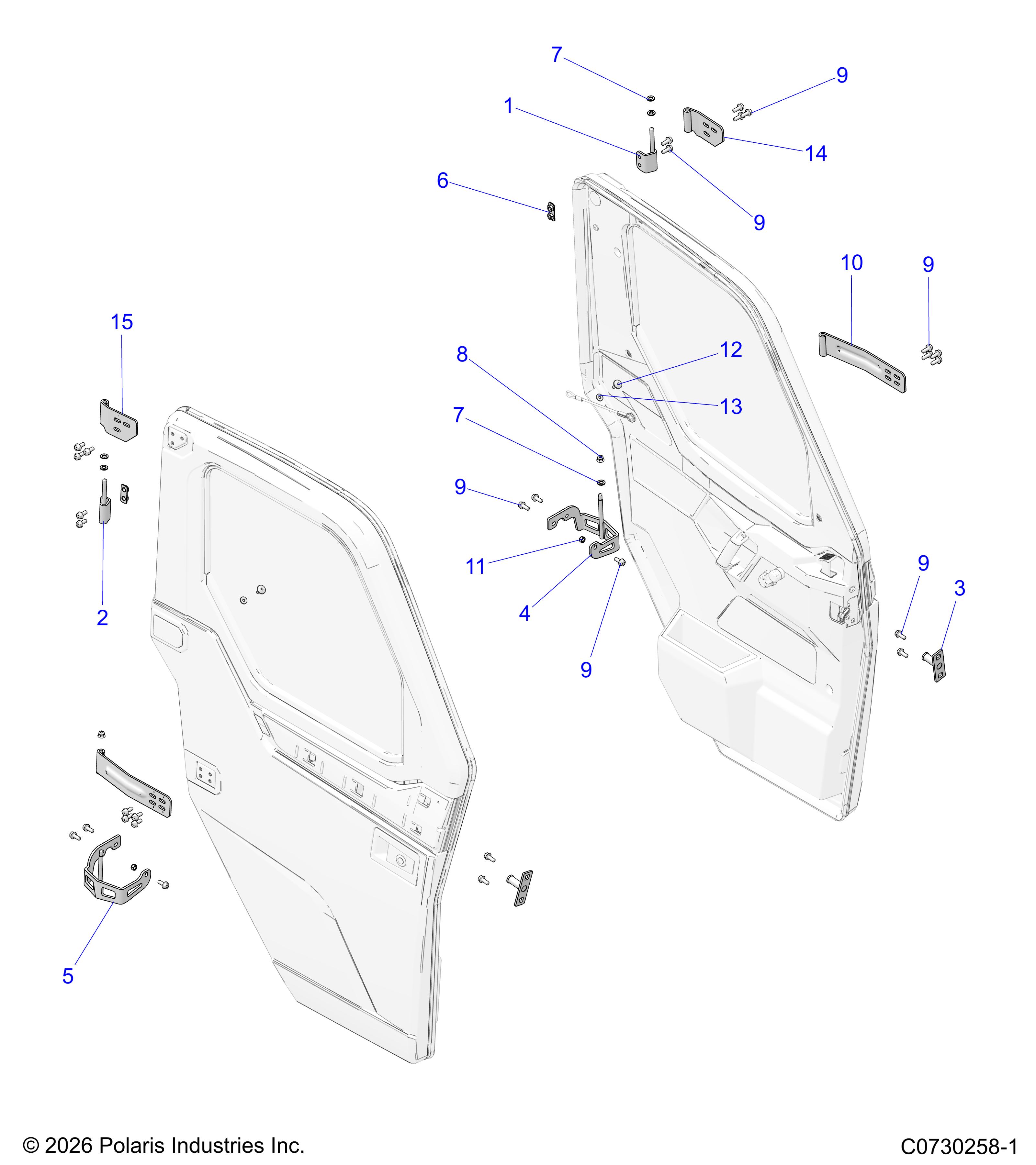 BODY, DOOR, FULL CRANK, MOUNTING STANDARD