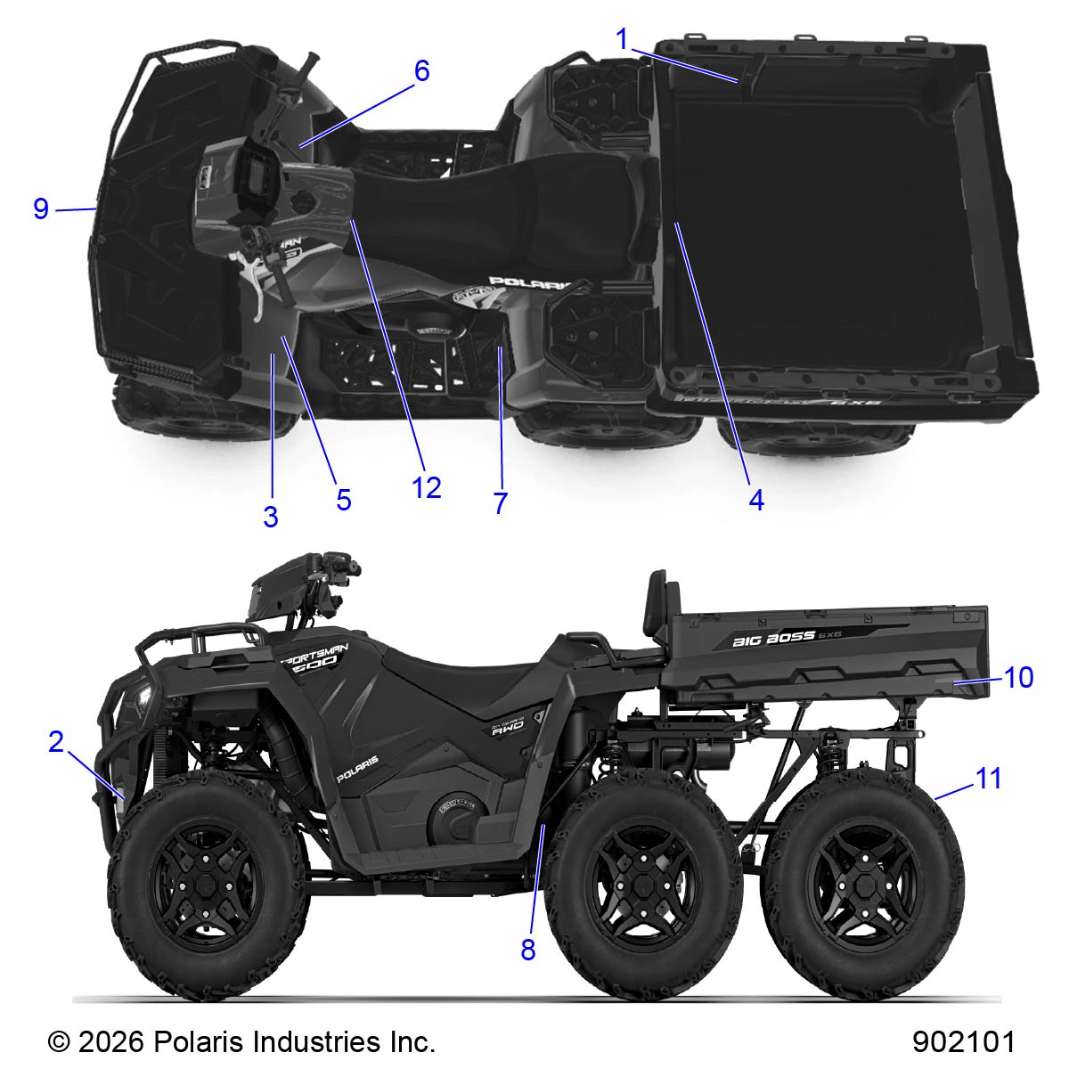 BODY, DECALS STANDARD