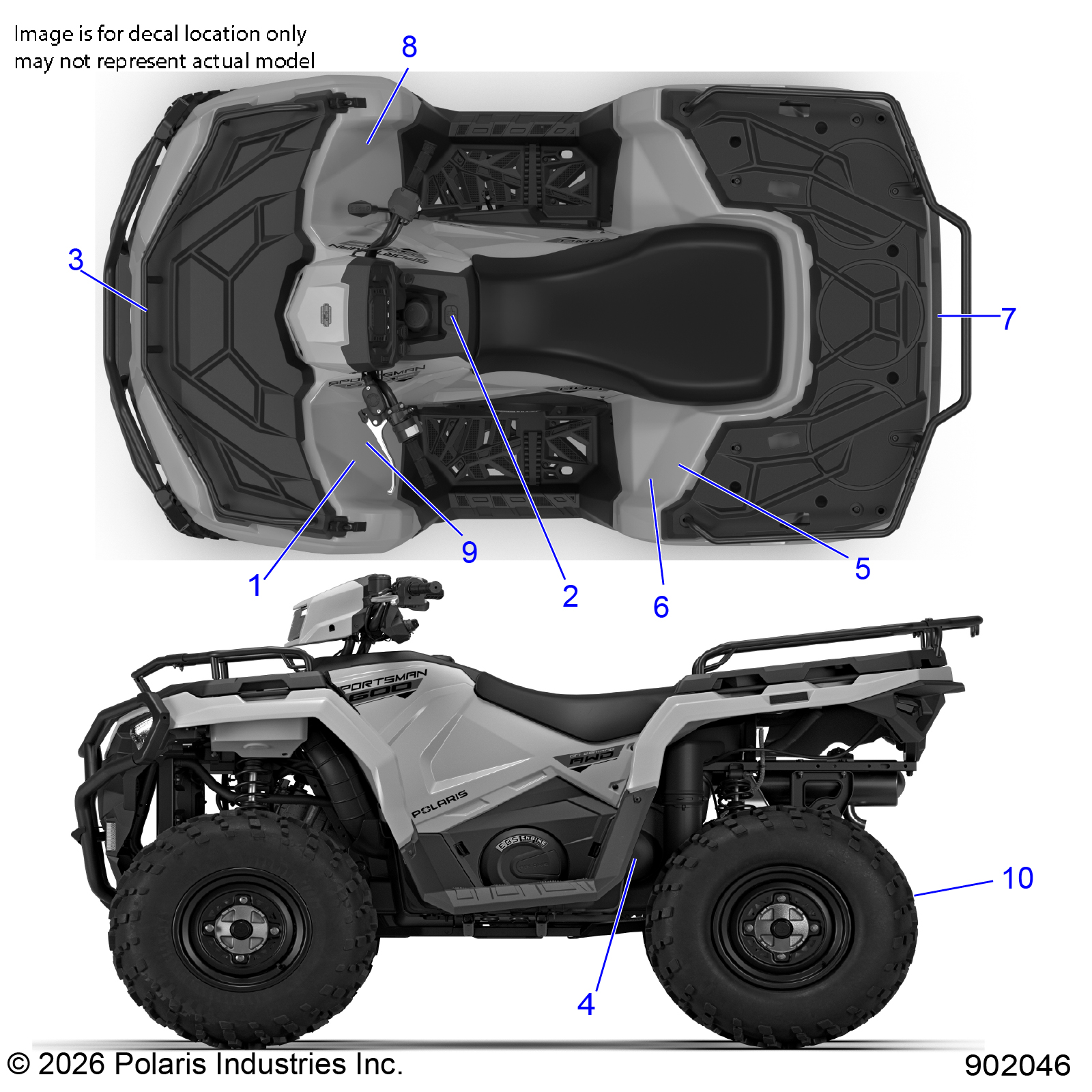 BODY, DECALS, STANDARD