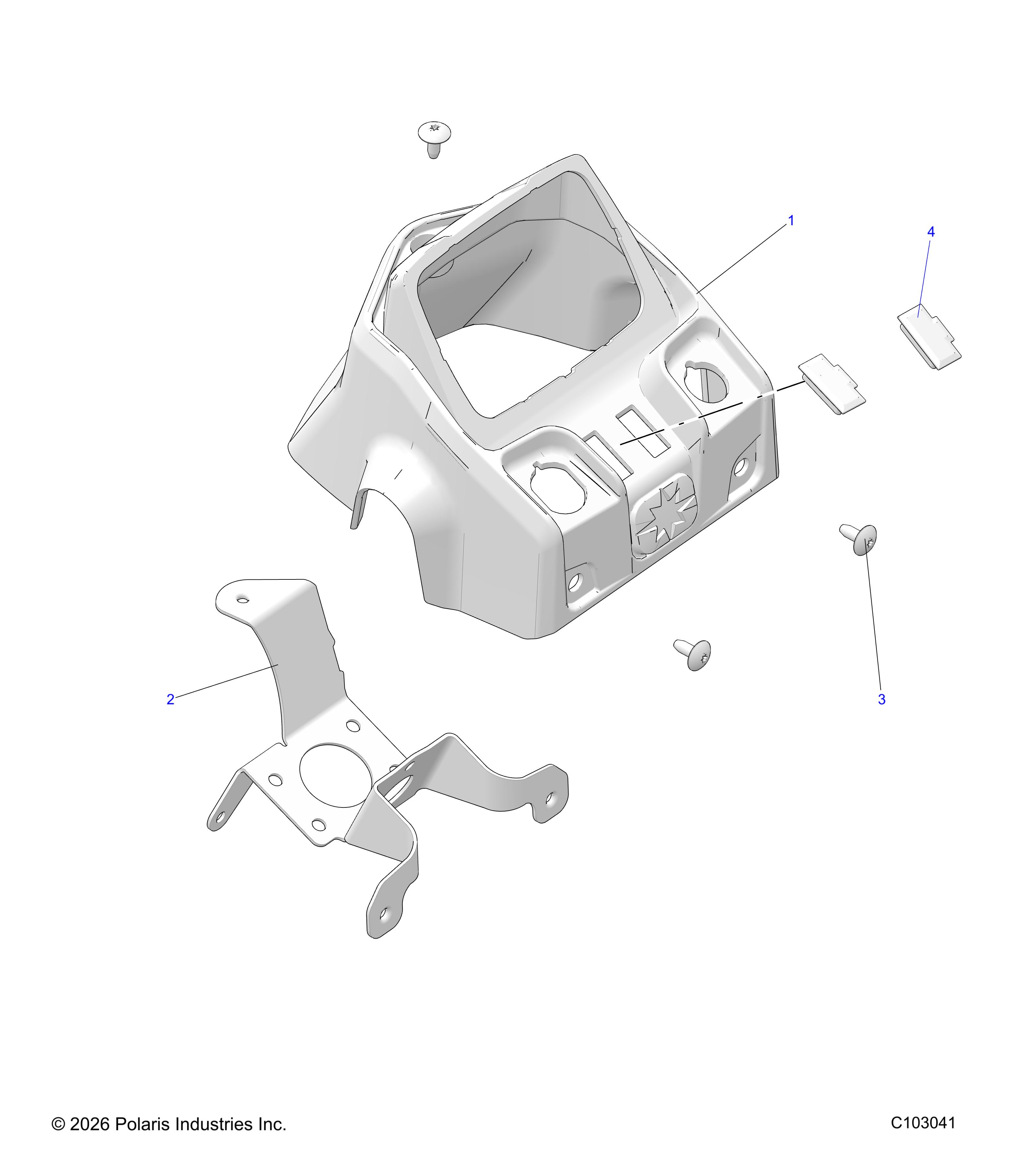 BODY, HEADLIGHT POD