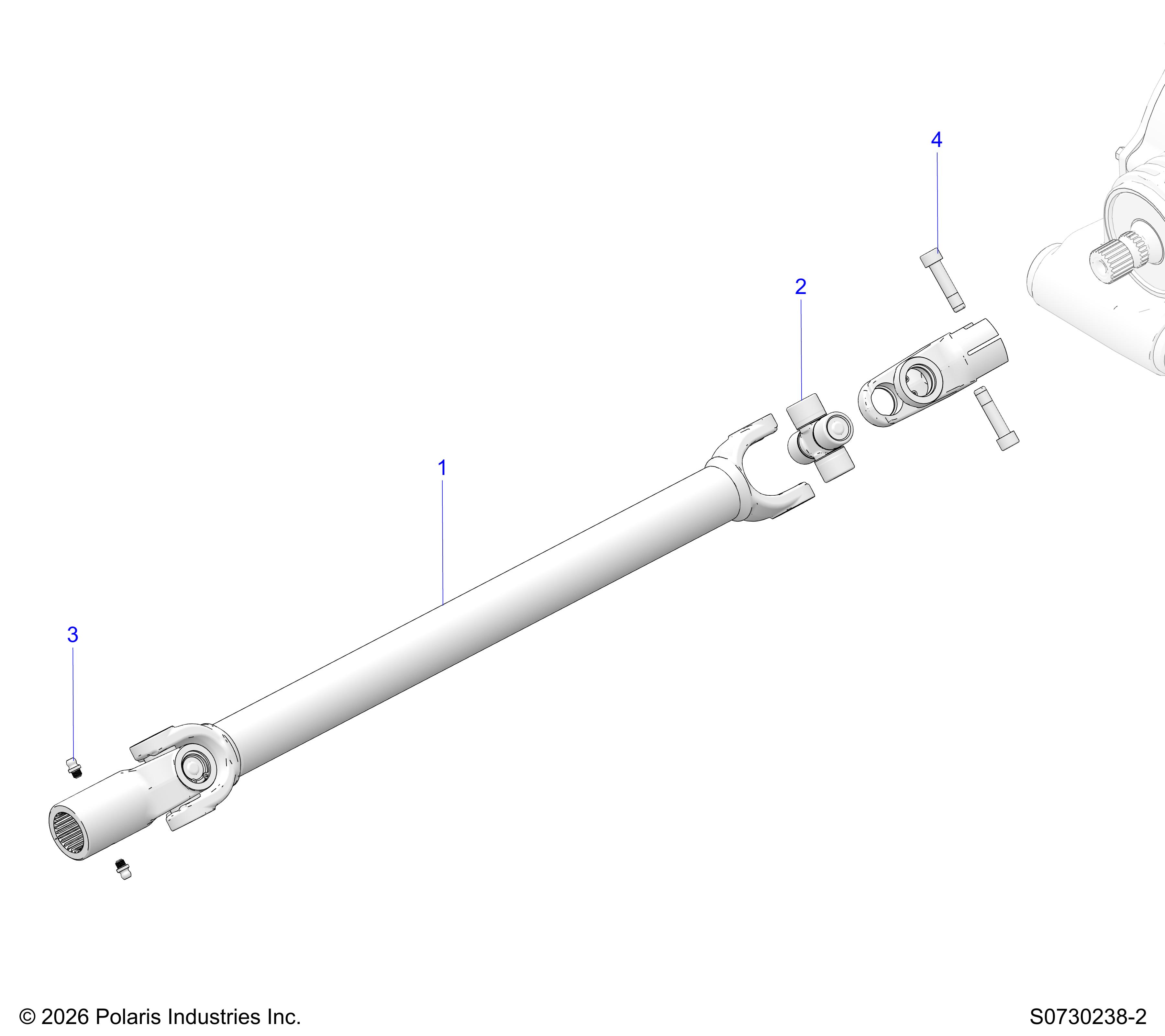 DRIVE TRAIN, FRONT PROP SHAFT