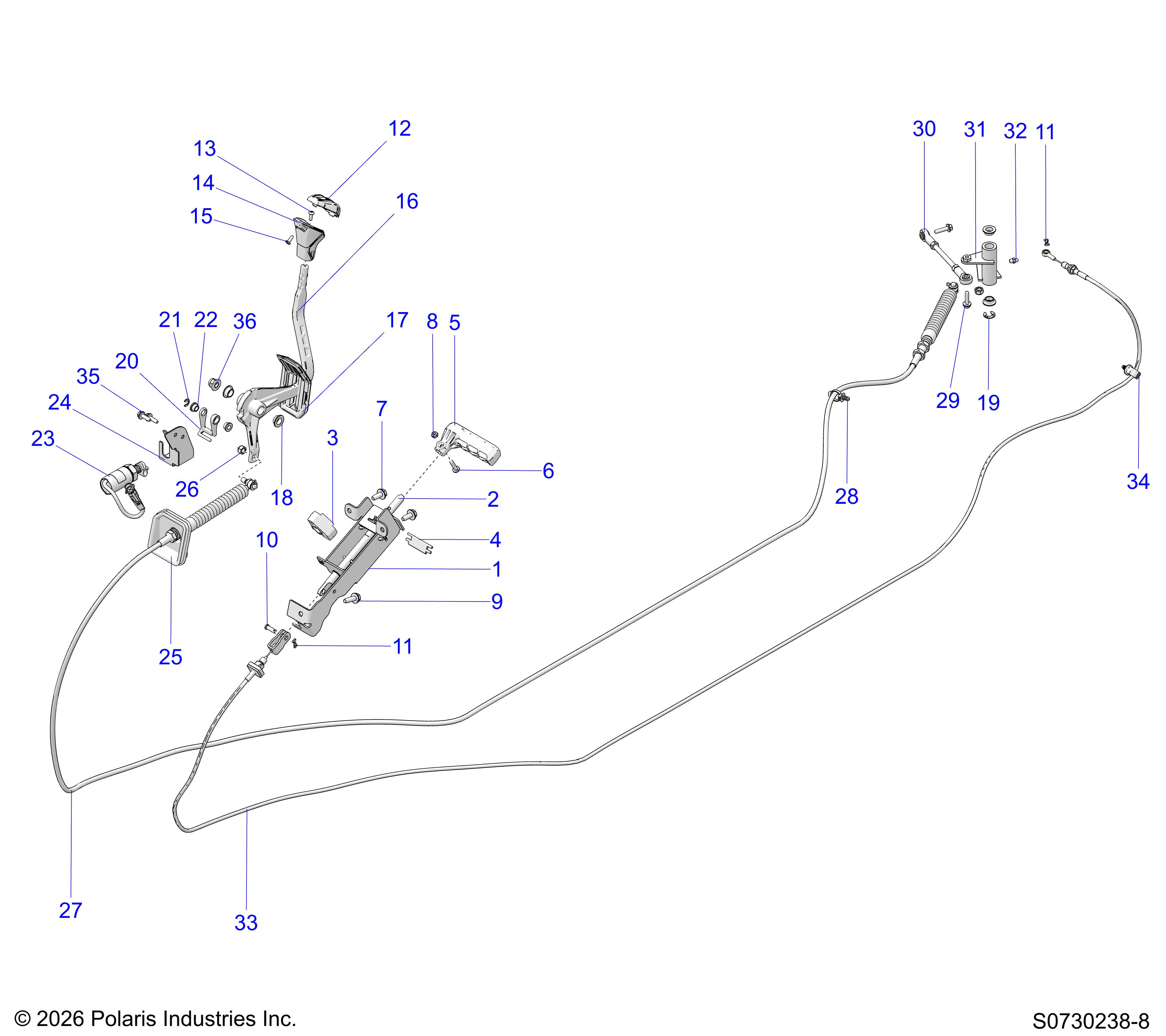 DRIVE TRAIN, GEAR SELECTOR