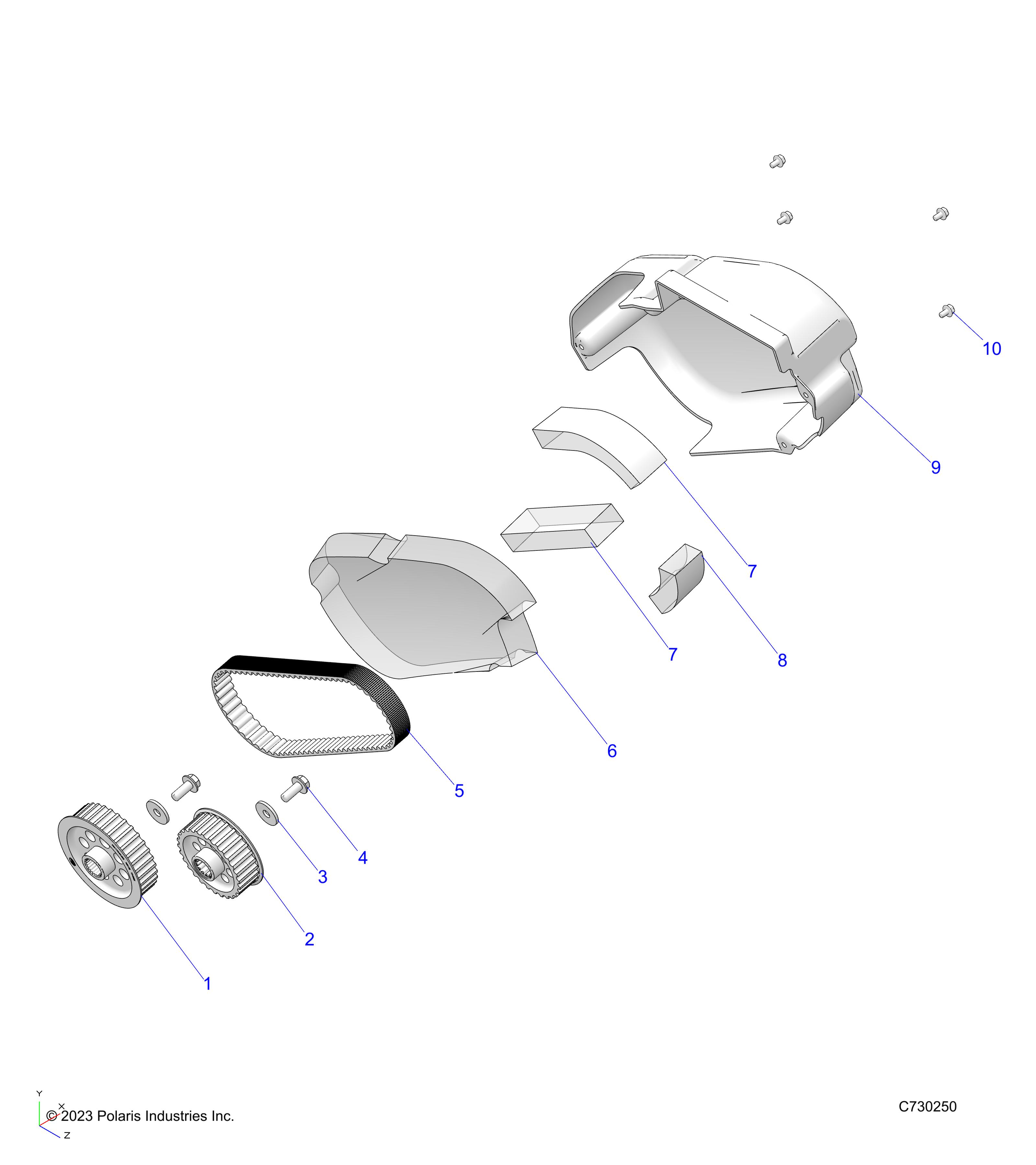 Part Number : 5815260 FOAM-BELT COVER SMALL