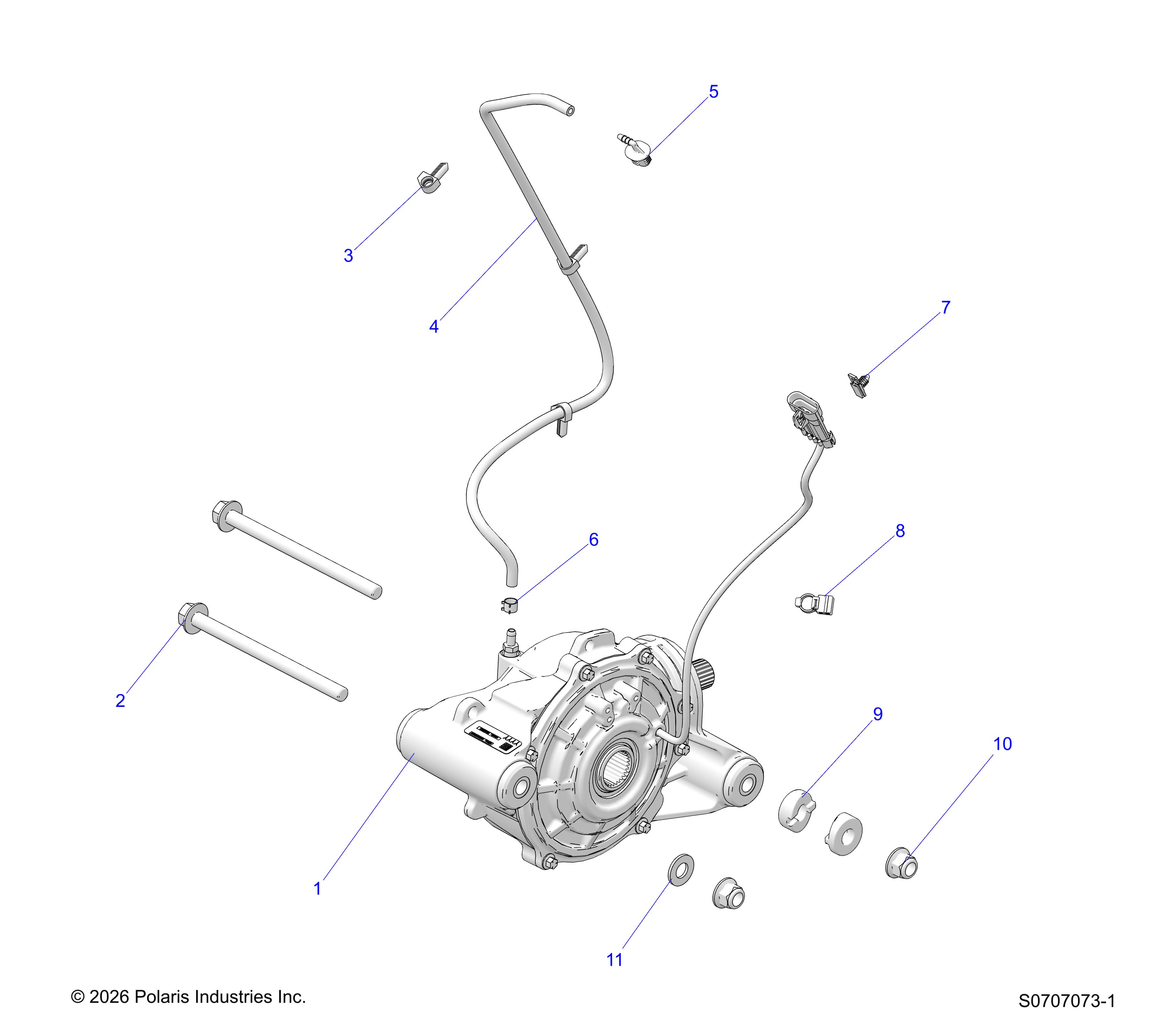 DRIVE TRAIN, FRONT GEARCASE MOUNTING