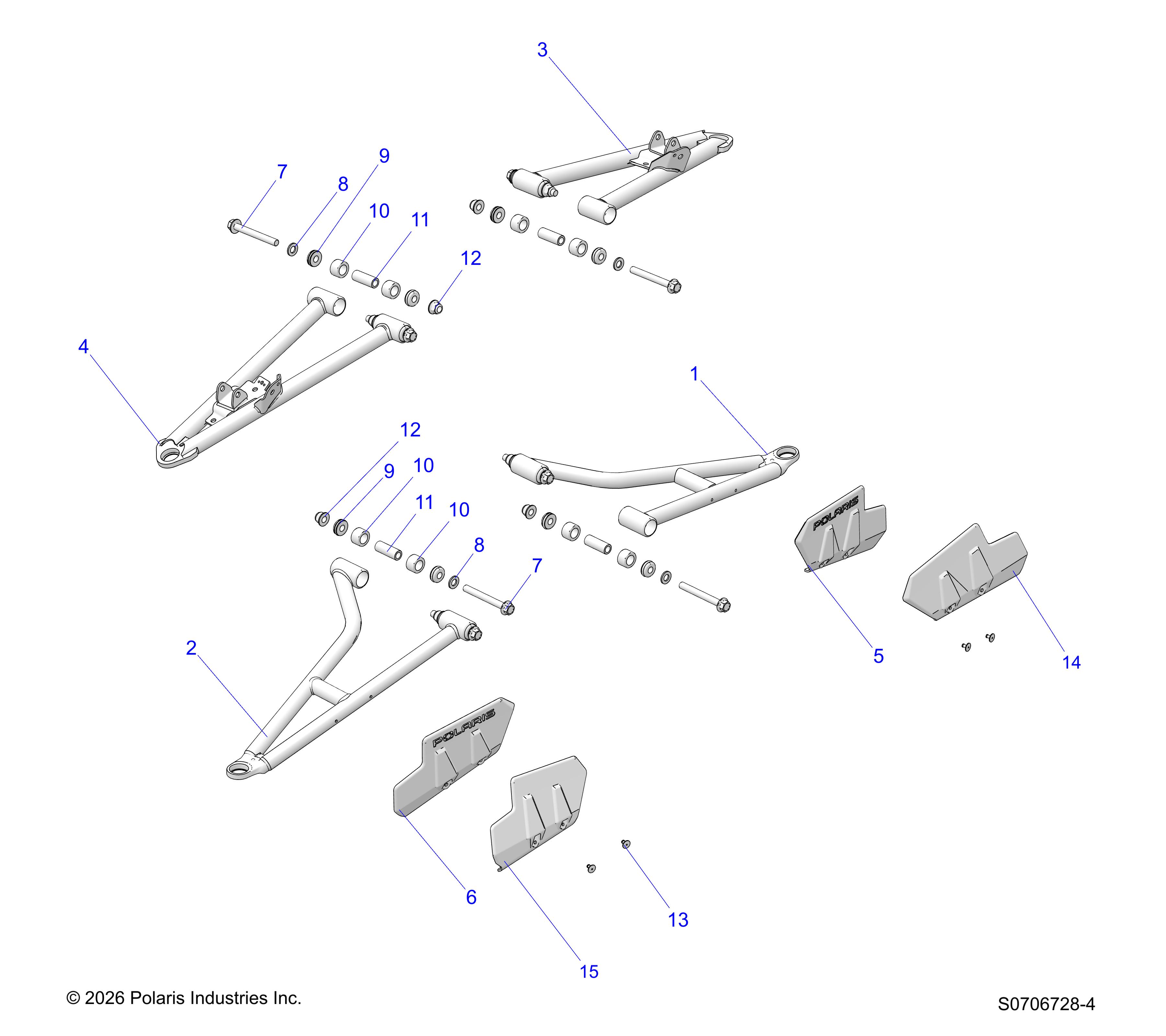 SUSPENSION, FRONT A-ARMS