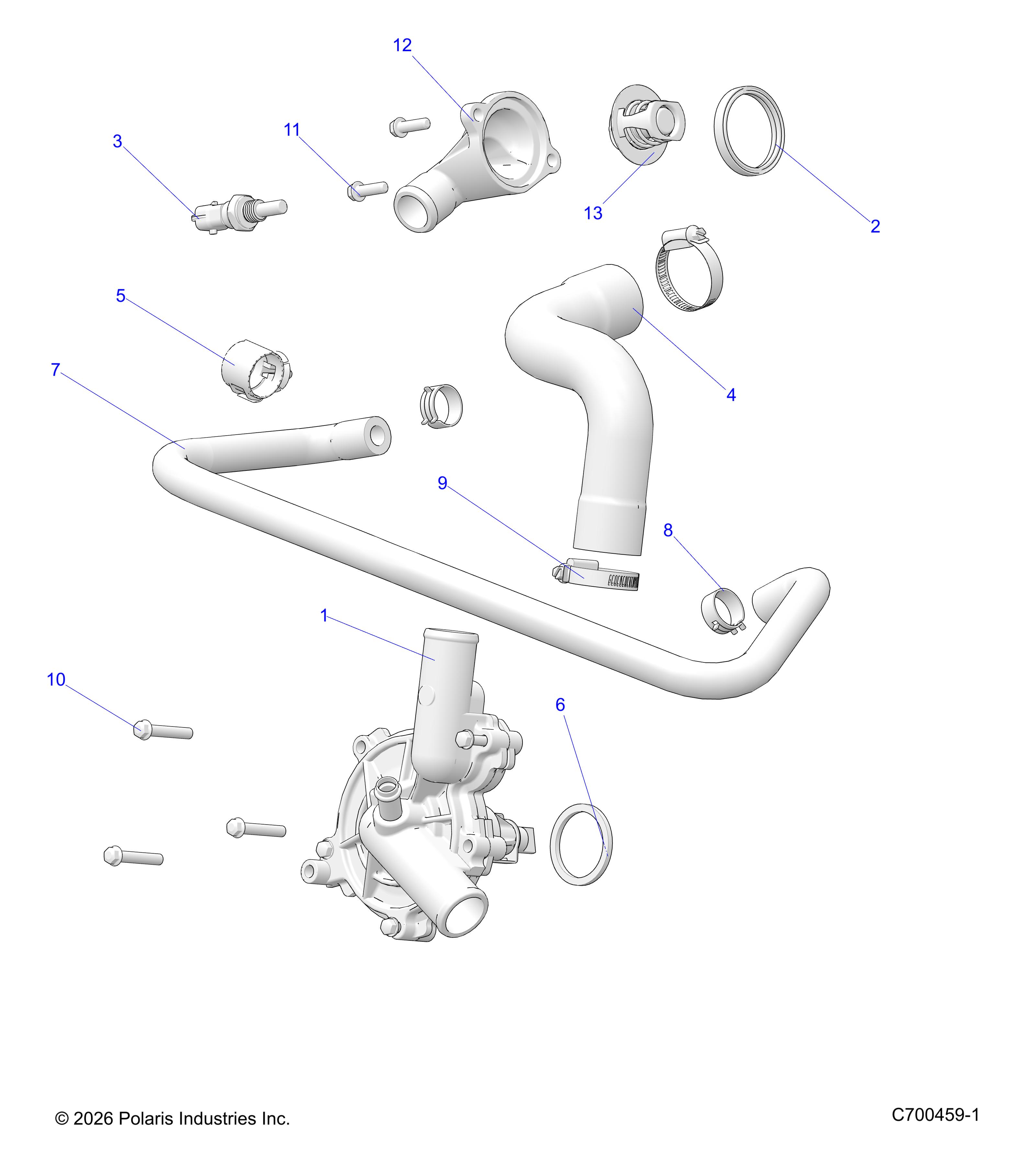 ENGINE, WATERPUMP & BYPASS