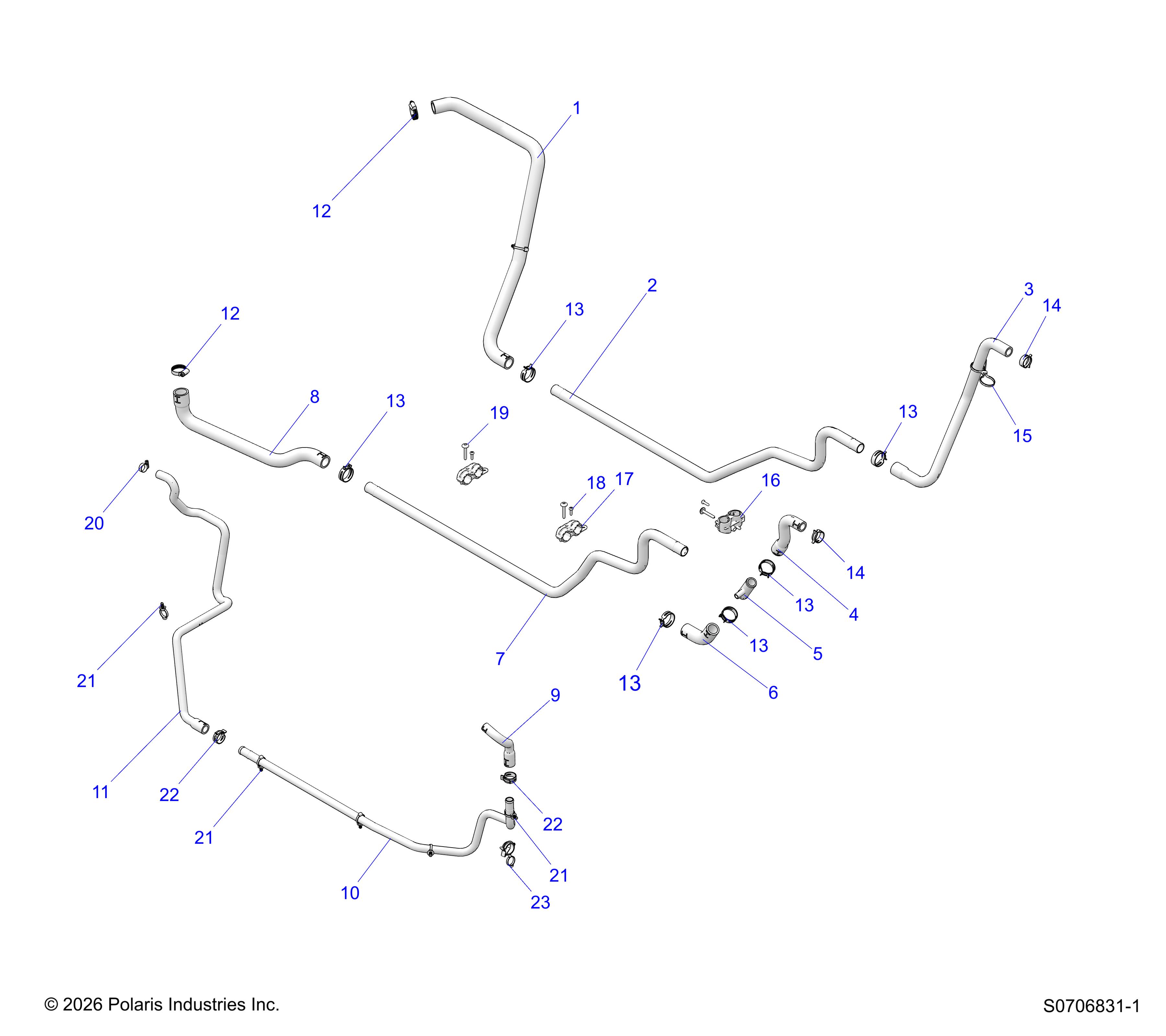 ENGINE, COOLANT LINES