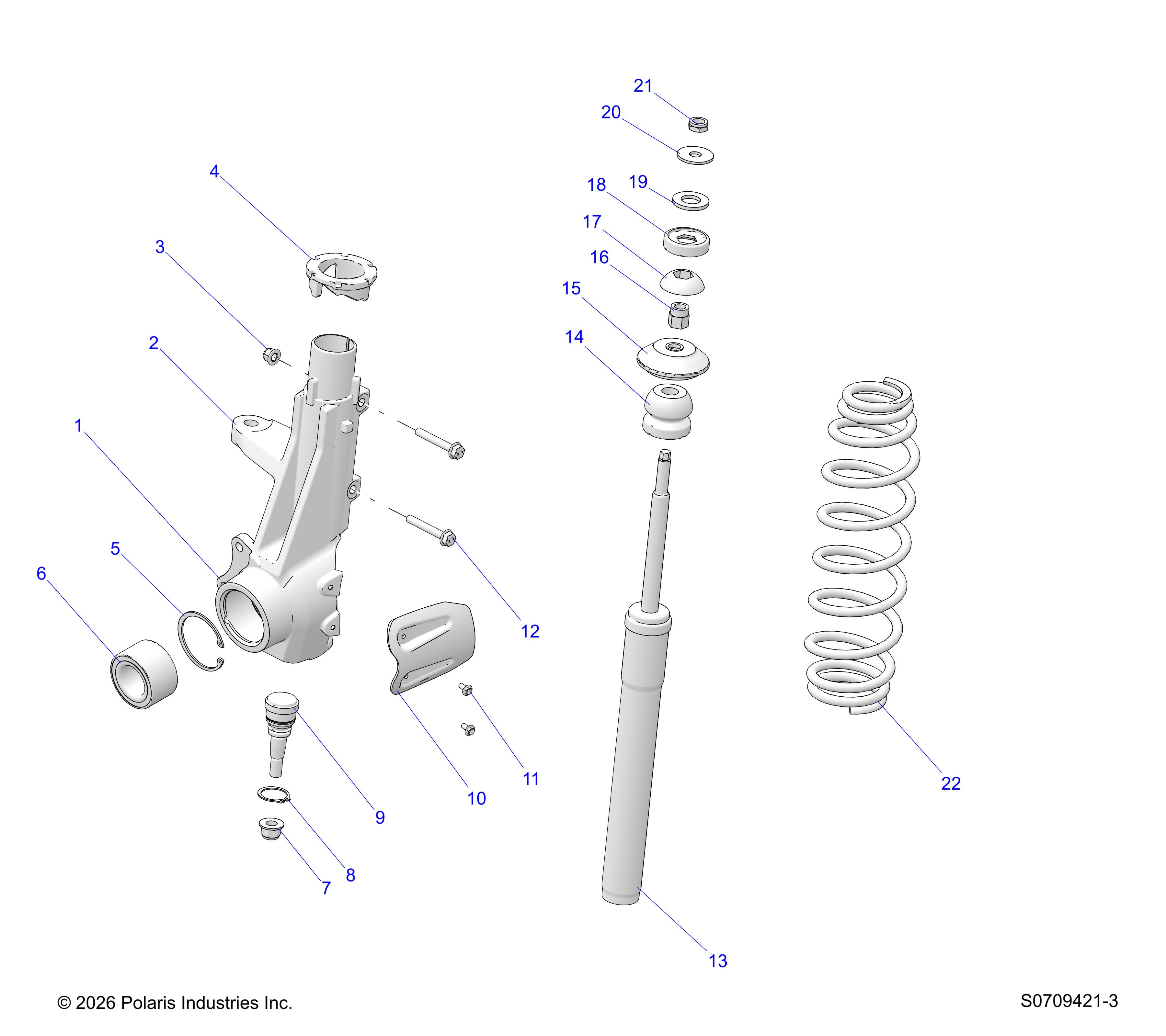 SUSPENSION, FRONT STRUT